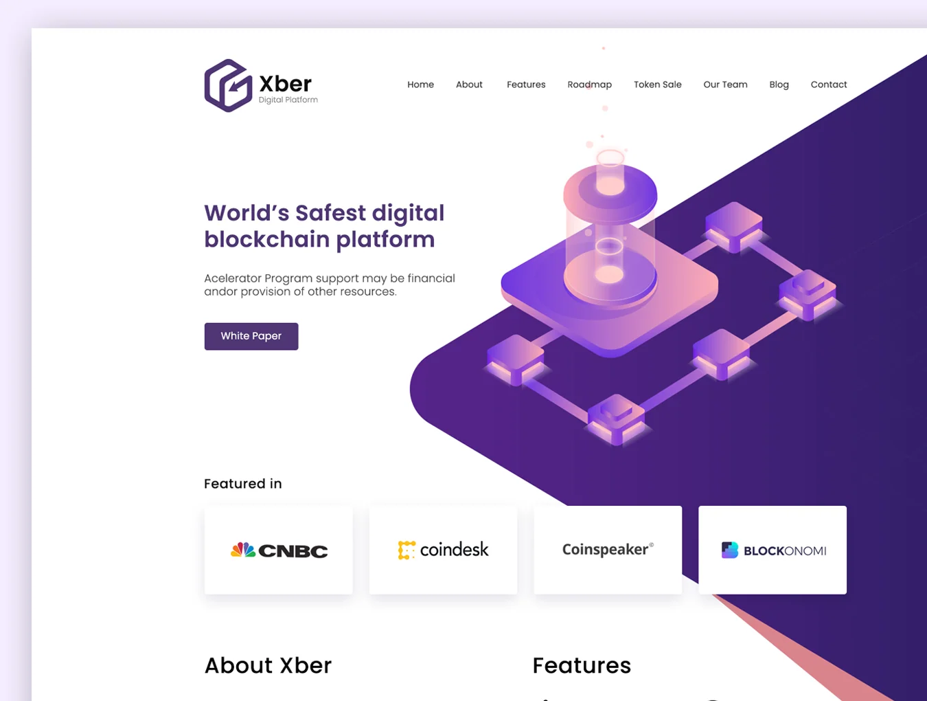 Xber Crypto Landing