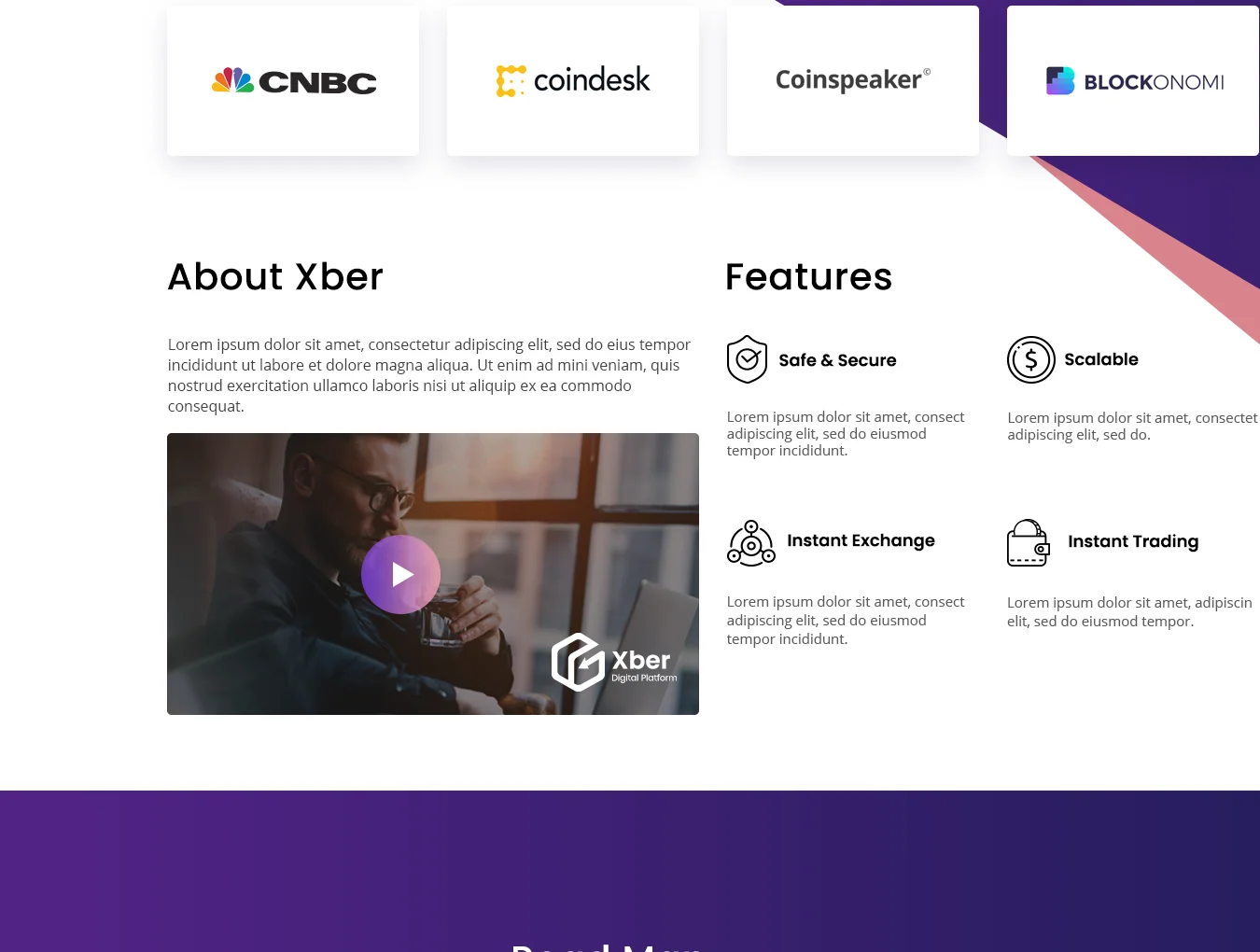 Xber Crypto Landing 2