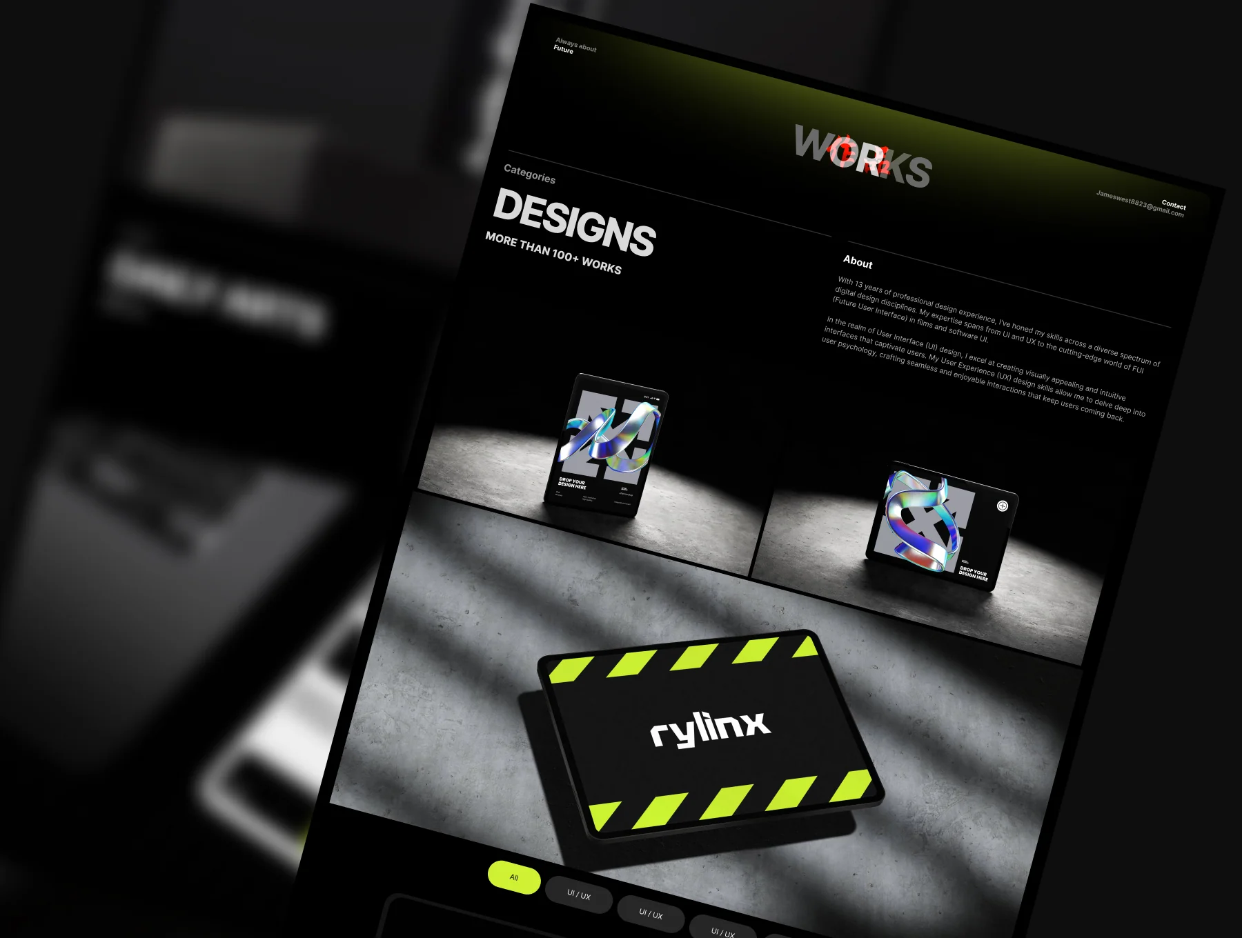 XI Portfolio Framer Template 4