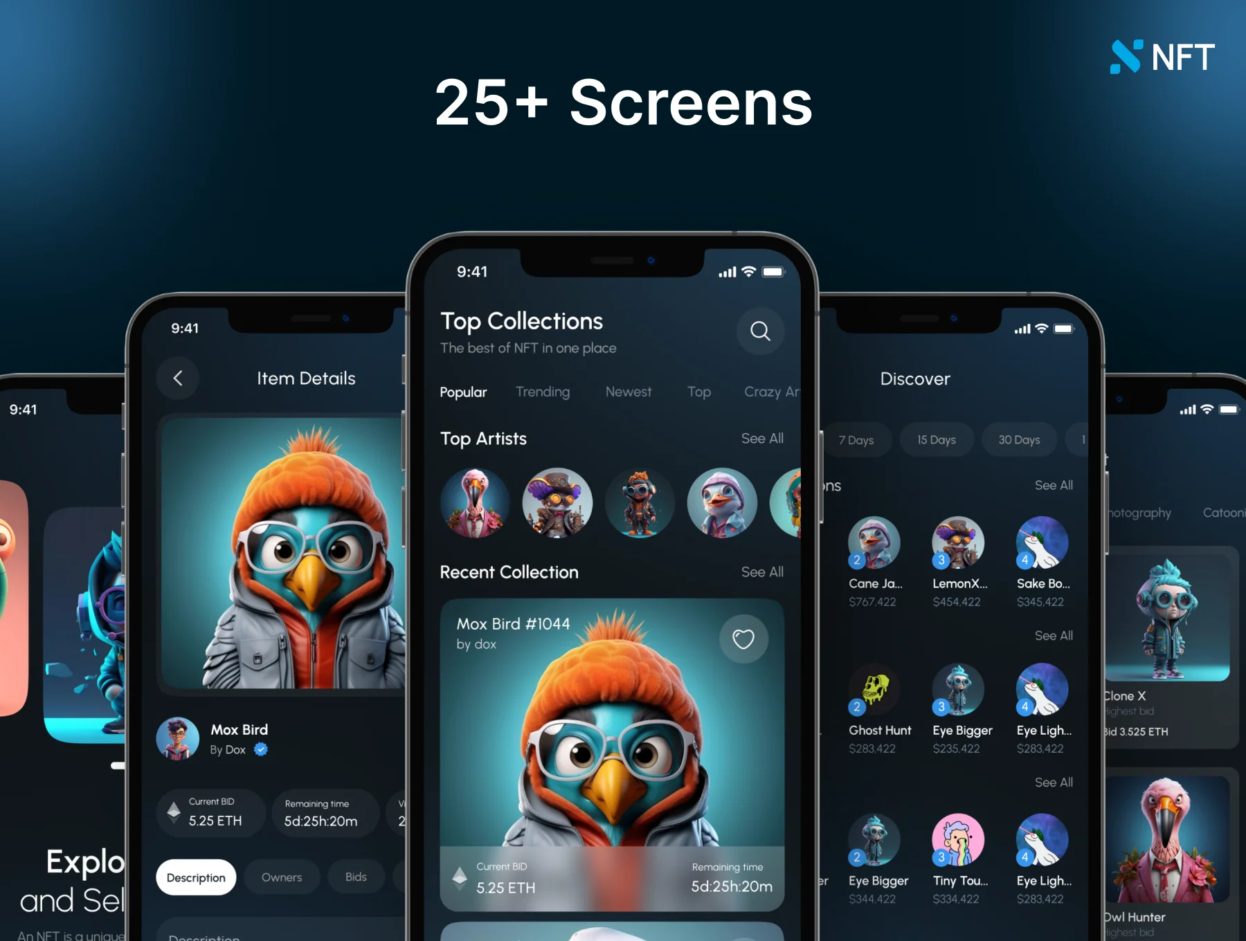xNFT - Nft Market Mobile App UI Kit 2