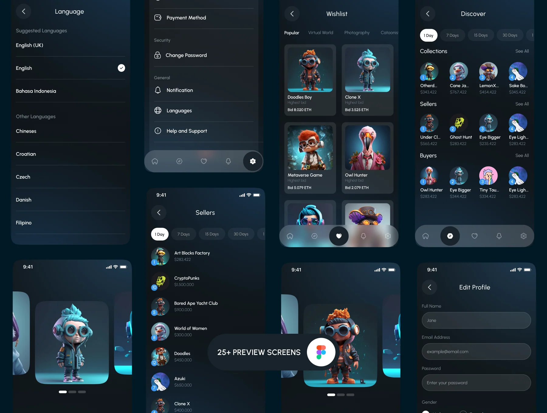 xNFT - Nft Market Mobile App UI Kit 5
