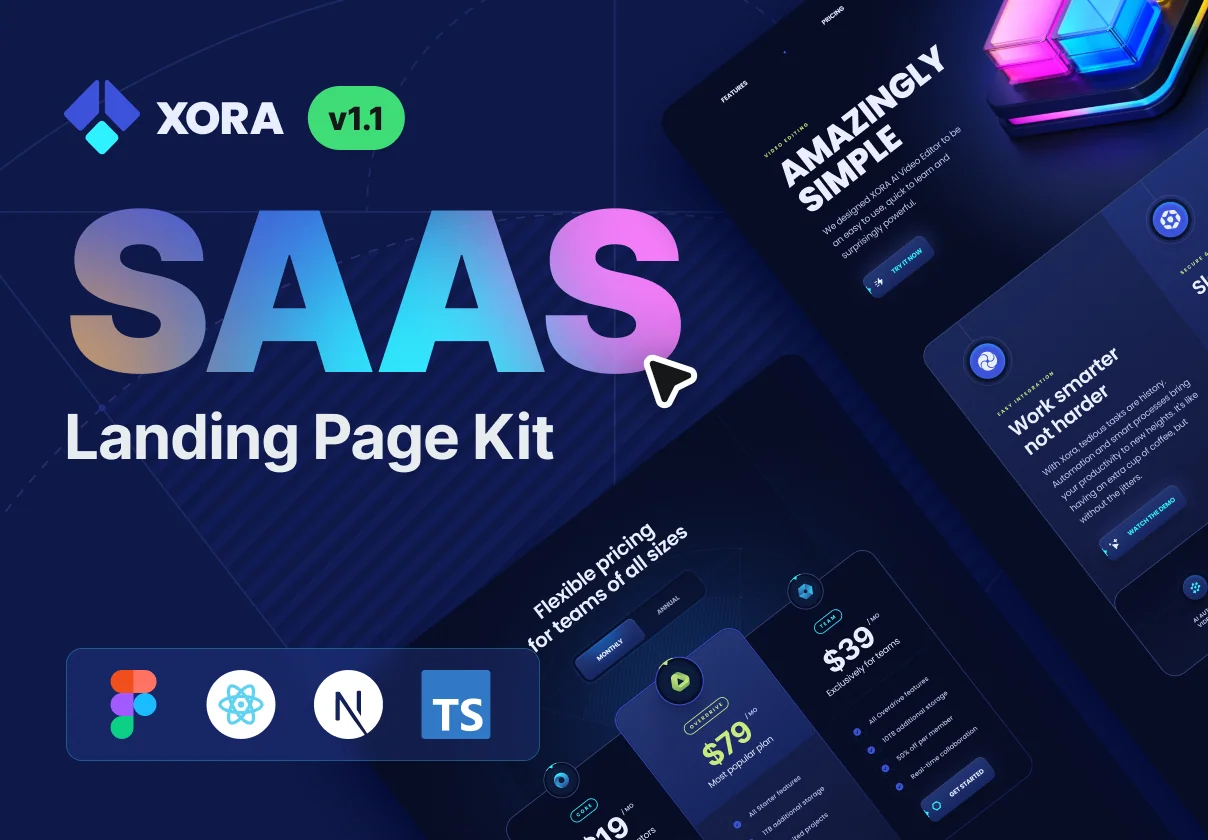 XORA - SaaS Landing Page Kit