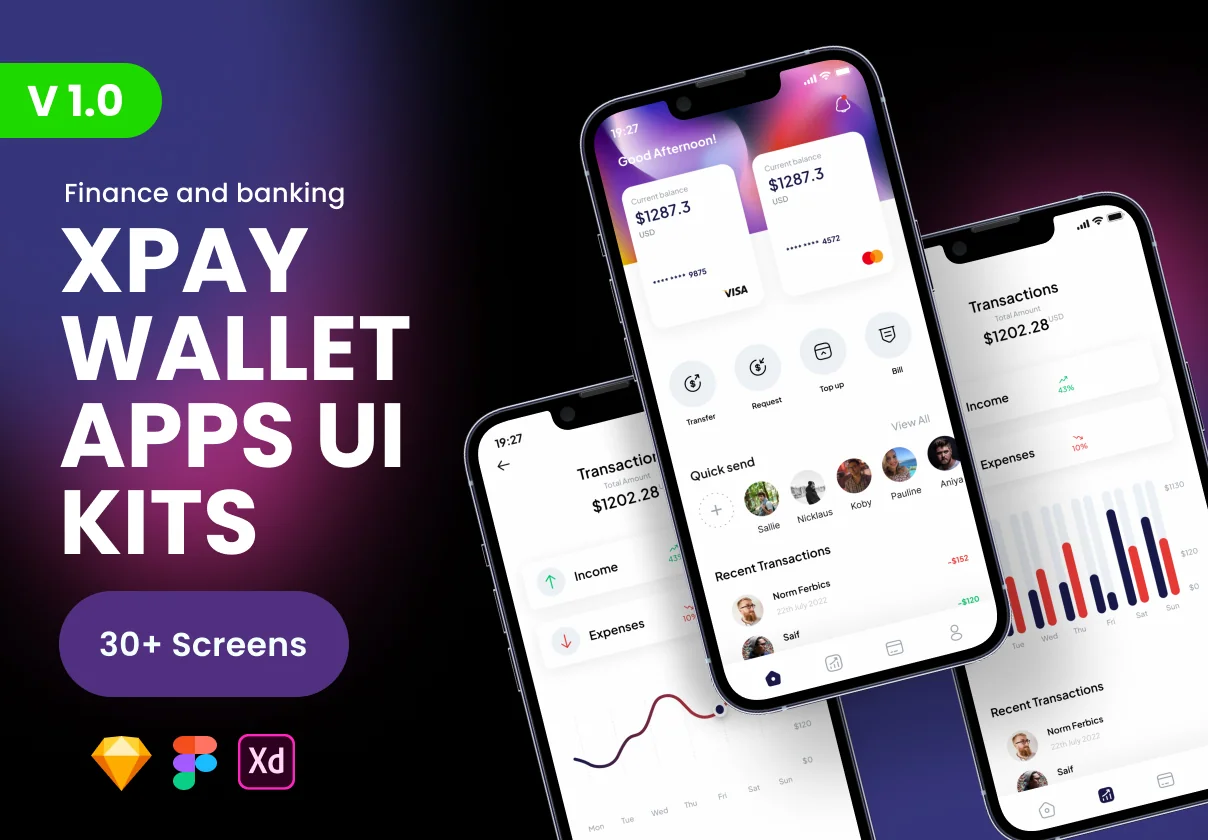 Xpay - Wallet apps UI kit