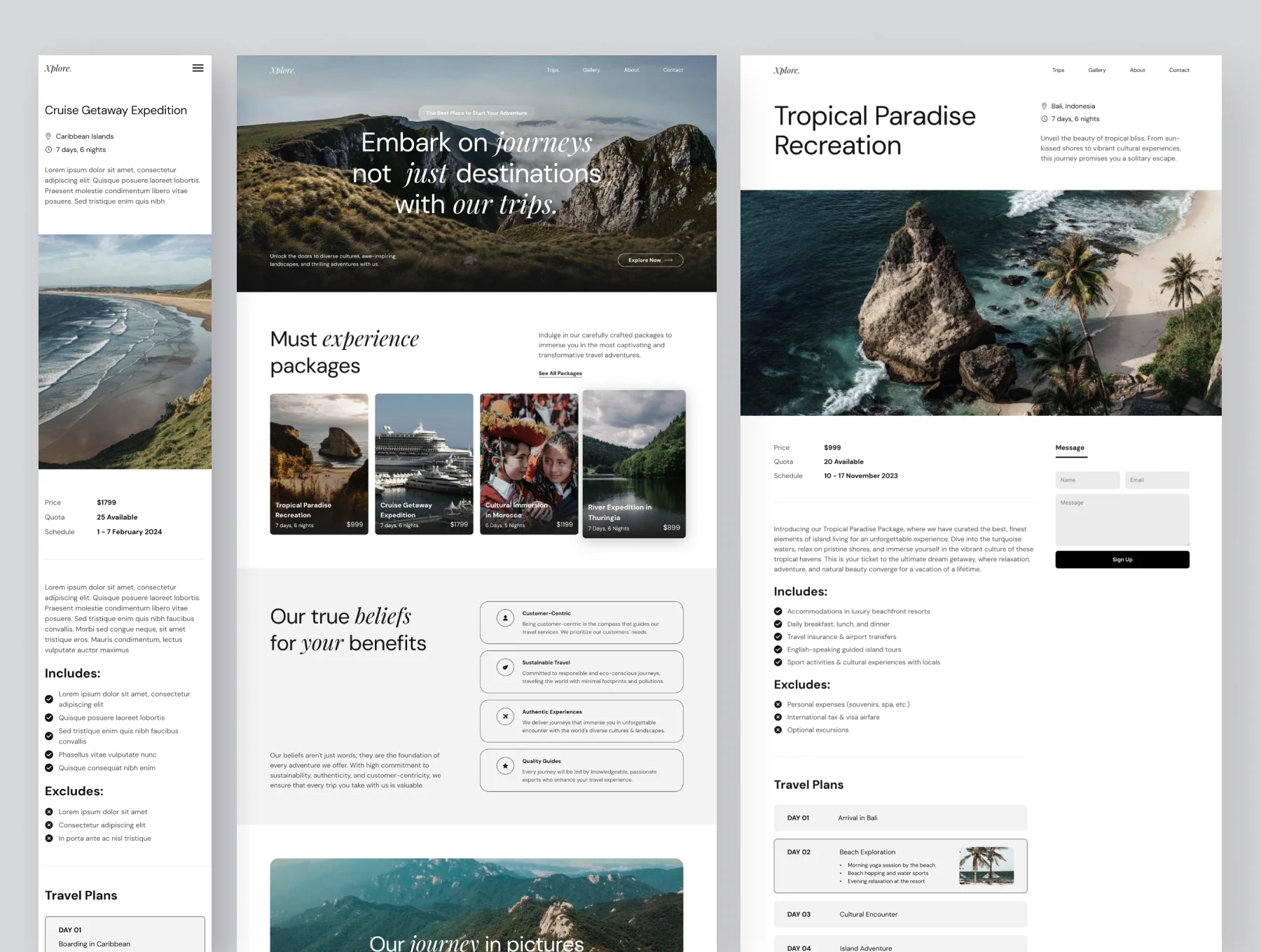 Xplore Travel Agency Website Framer Template 3