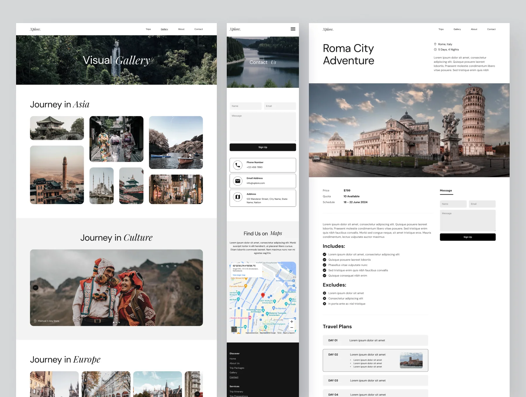 Xplore Travel Agency Website Framer Template 4
