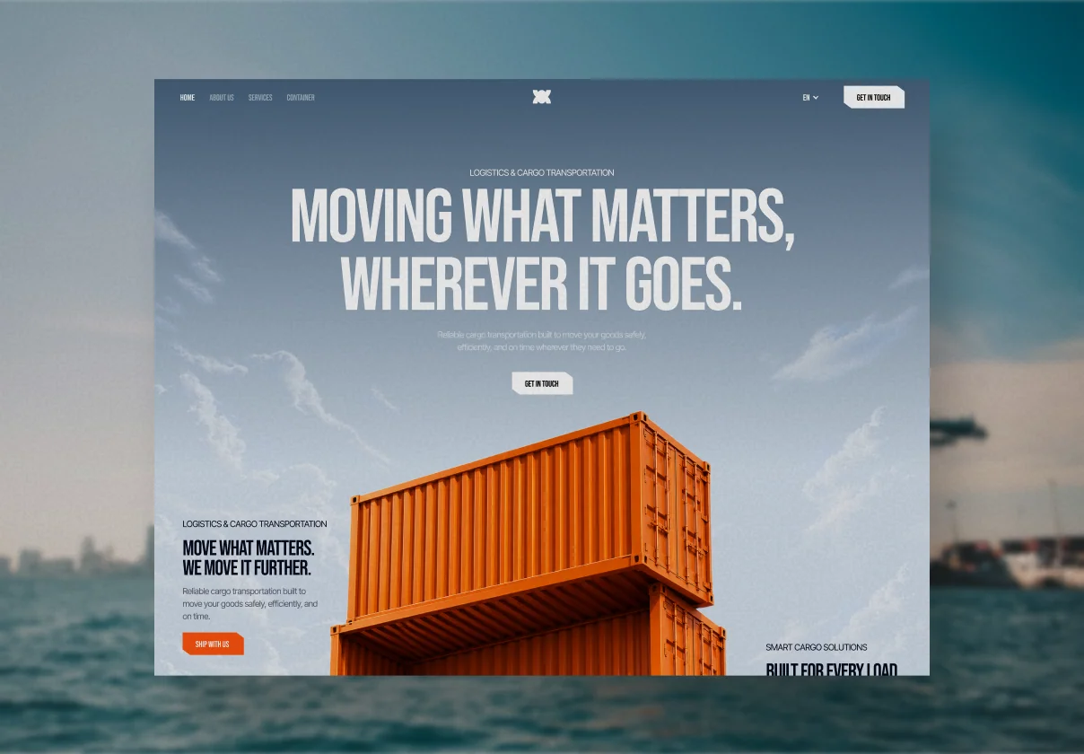 Xtors - Logistic & Shipping Landing Page