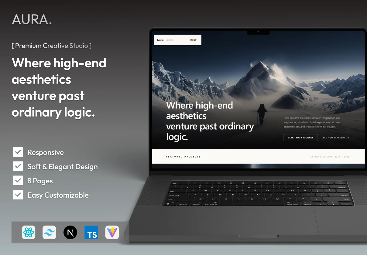 Aura Pro - Premium Creative Agency & Portfolio Template