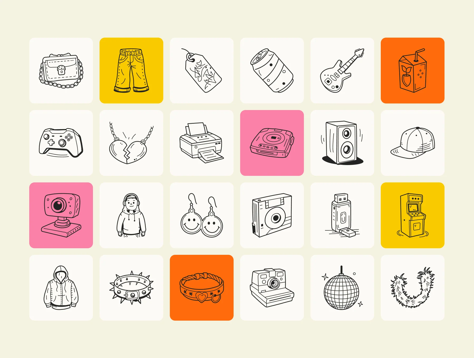 Y2k Doodles Set