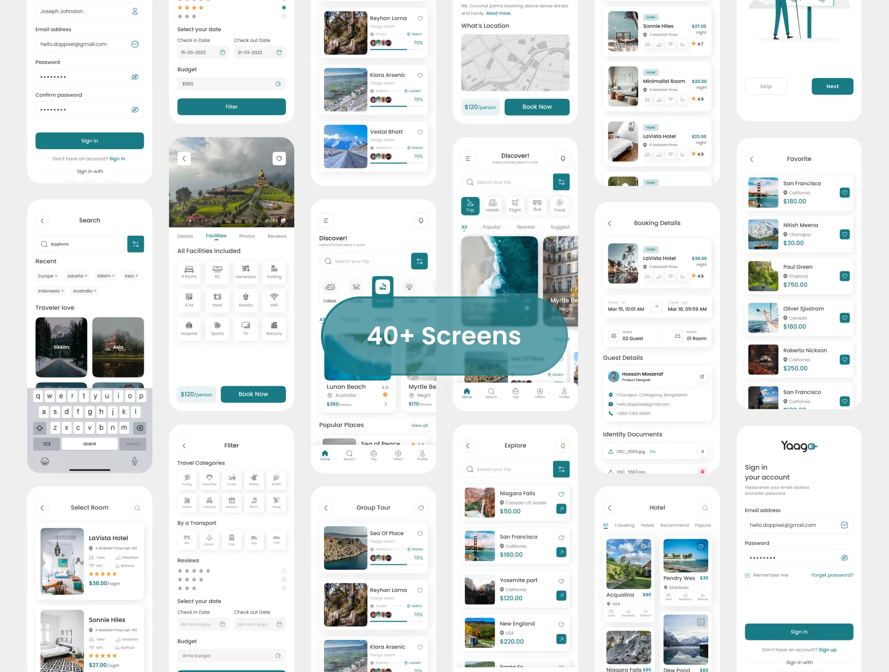Yaago –Travel App UI Kit 2