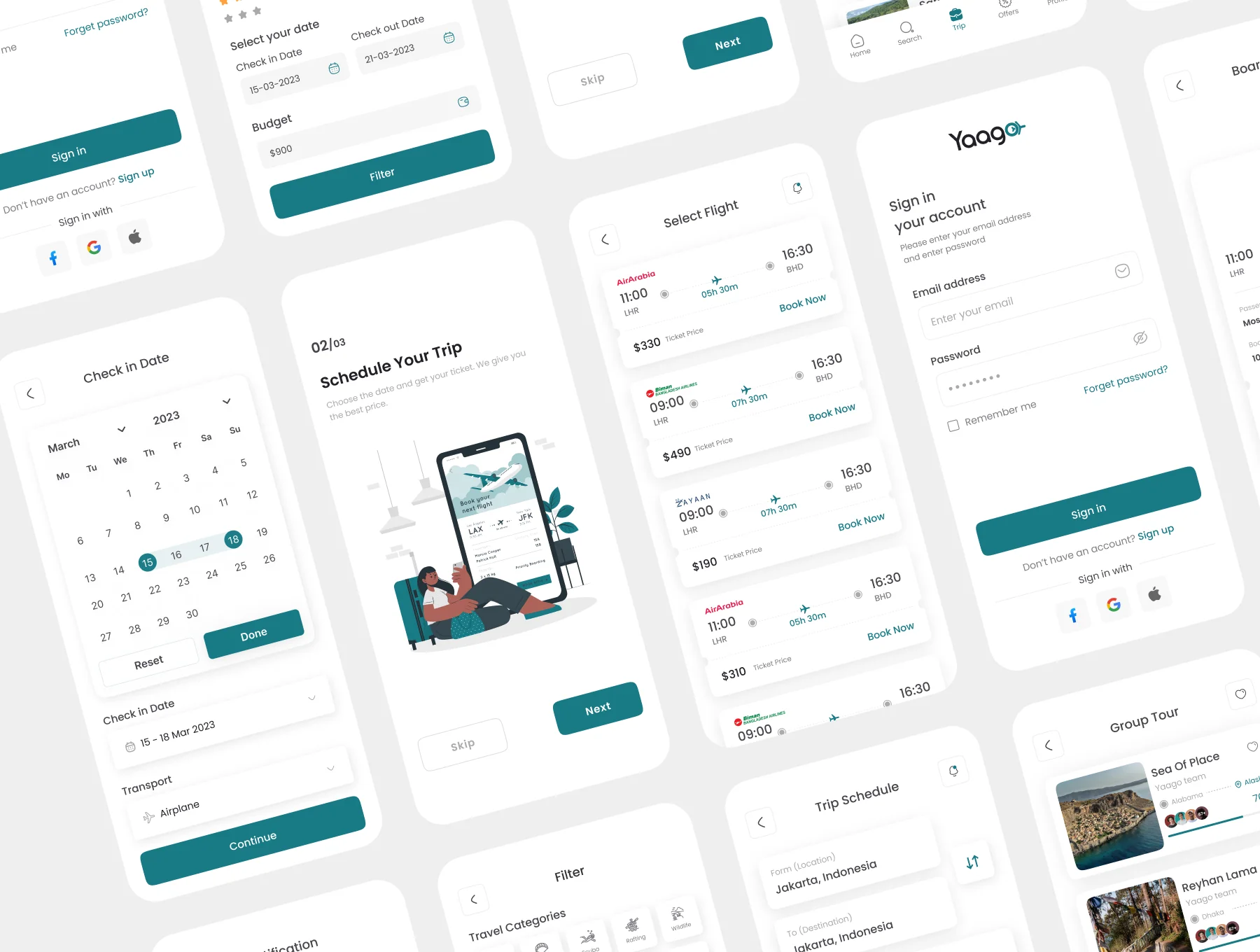 Yaago –Travel App UI Kit 7