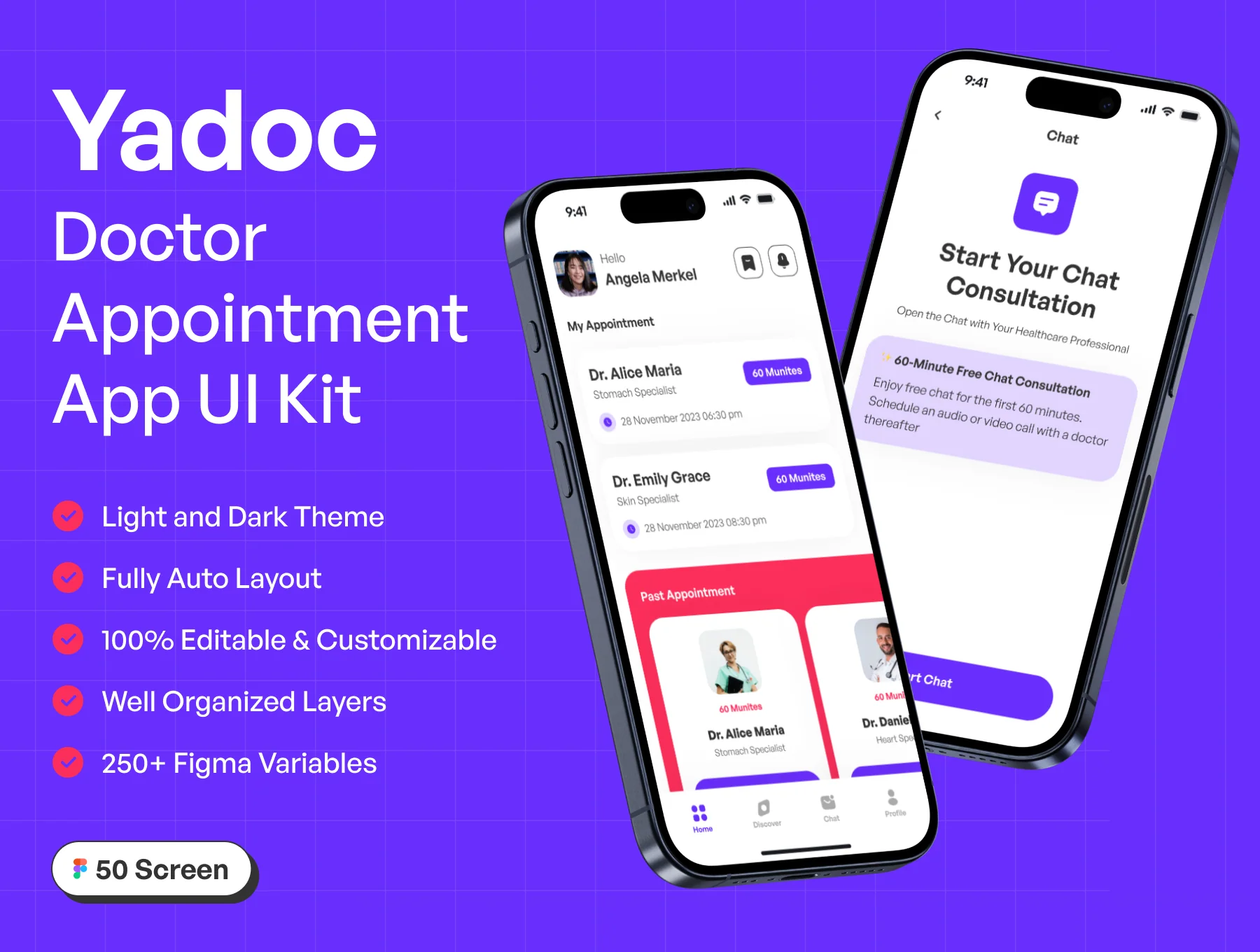 Yadoc - Doctor Appointment App UI KIT