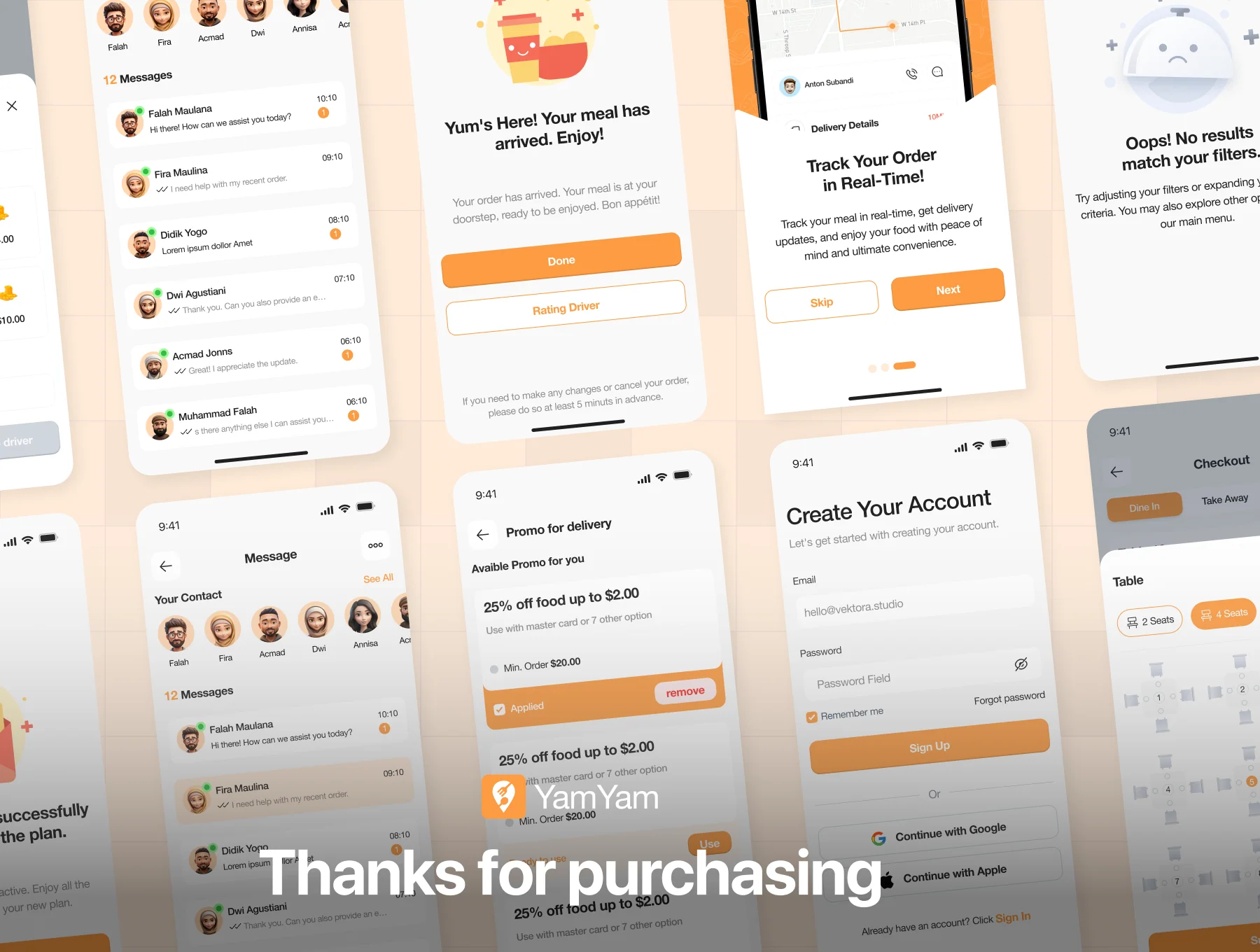 YamYam - Food Delivery App UI Kit 6