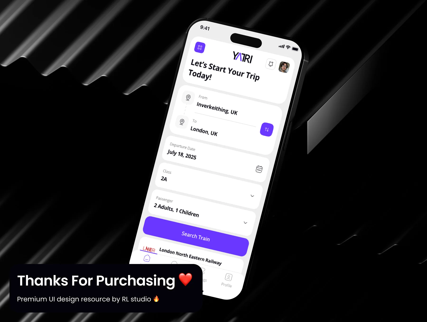 YATRI - Train Ticket Booking App UI Kit 10