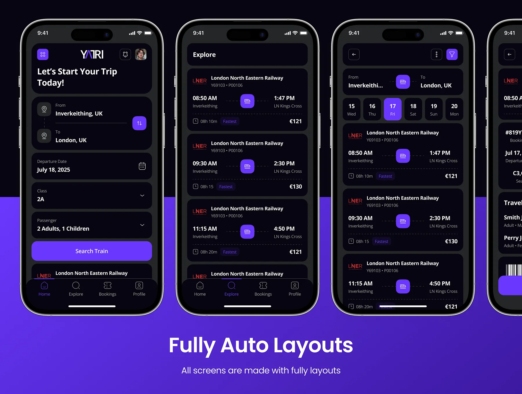 YATRI - Train Ticket Booking App UI Kit 6