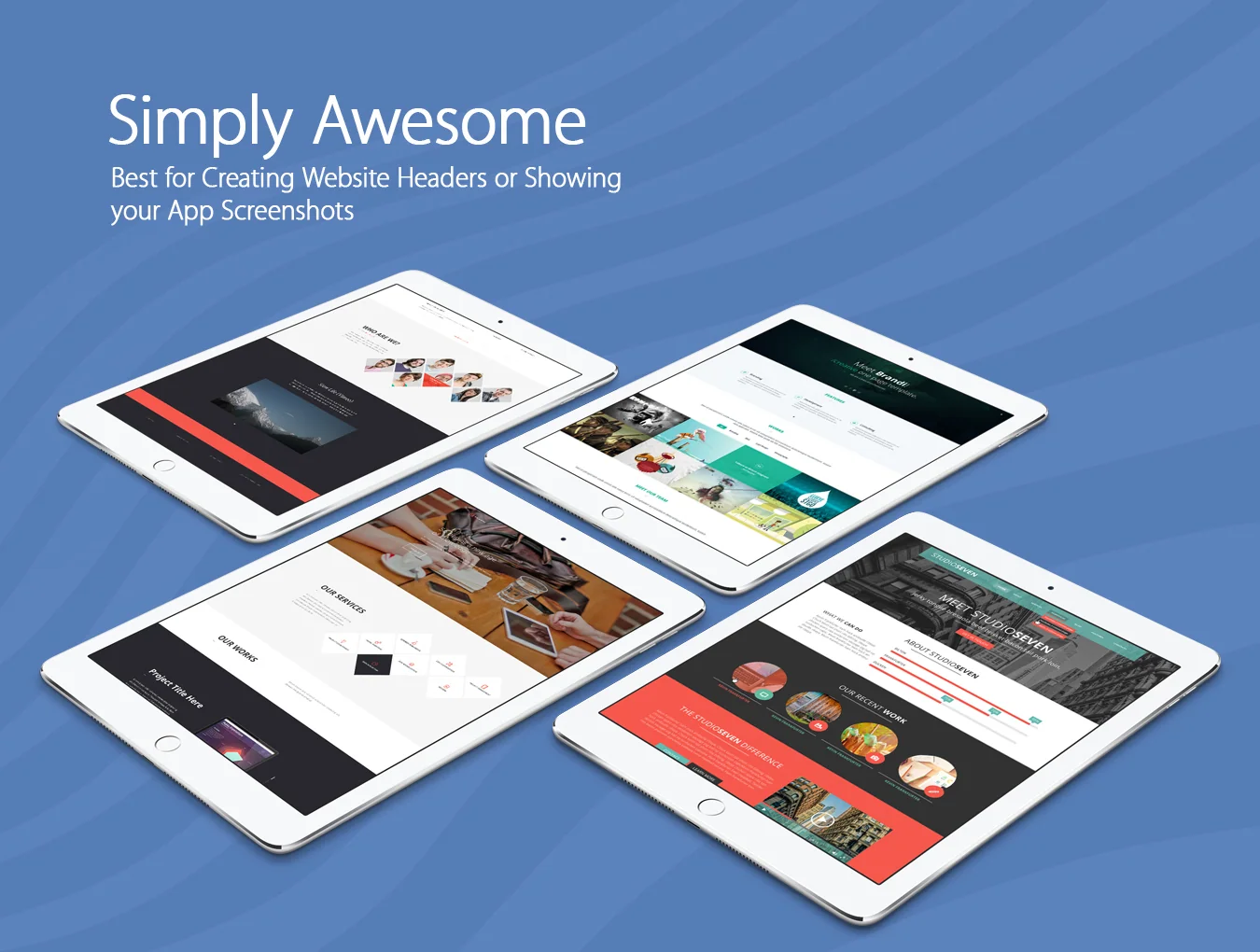 YDLabs iPad Air 2 Mockups