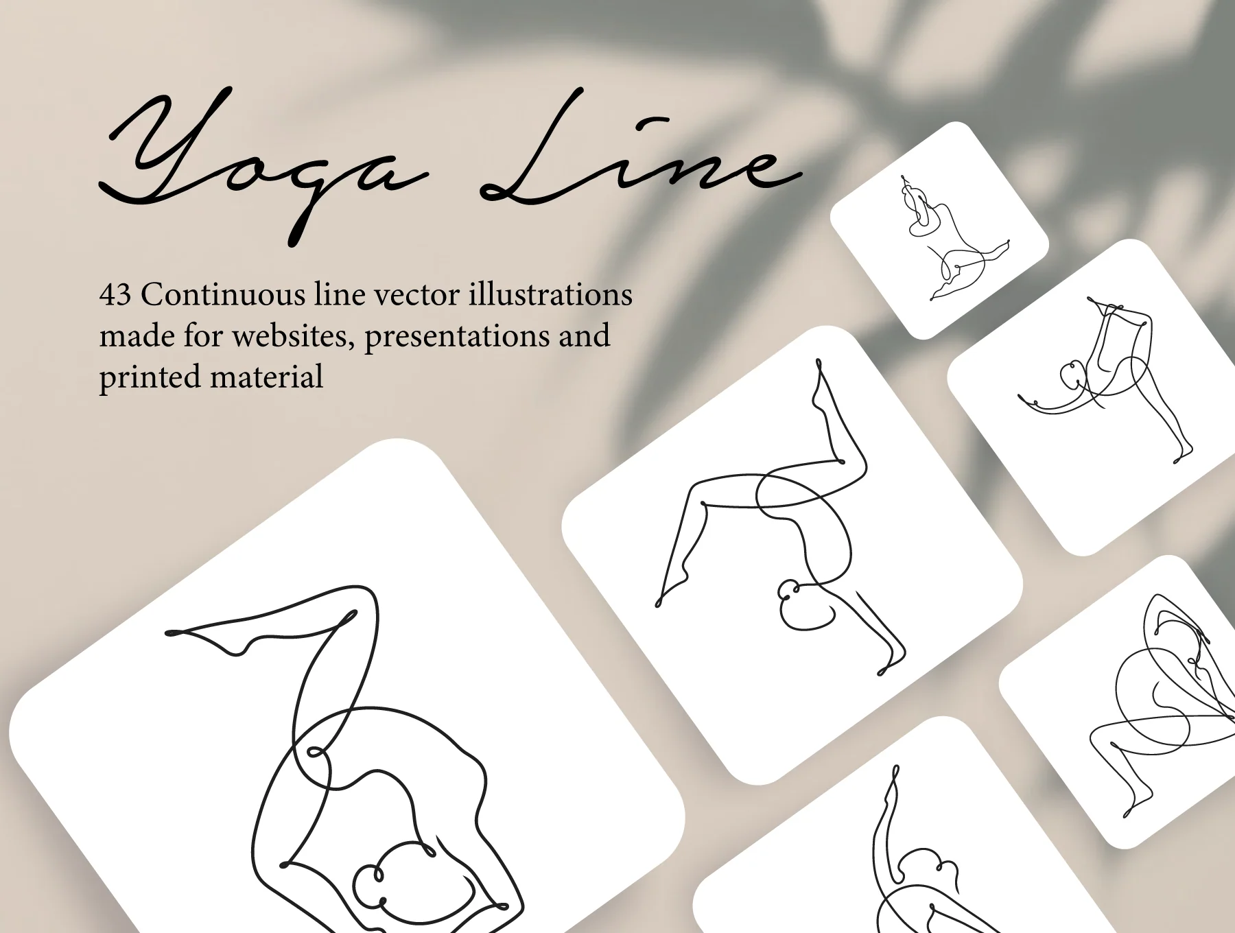 Yoga Continuous Line Illustrations 2