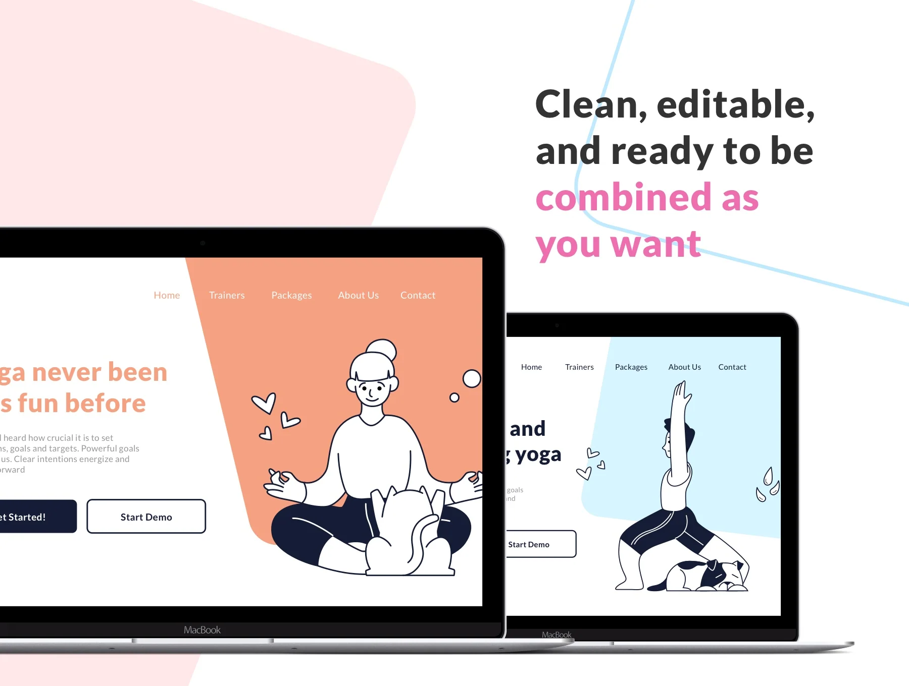 Yoga Pose Illustration Kit 2