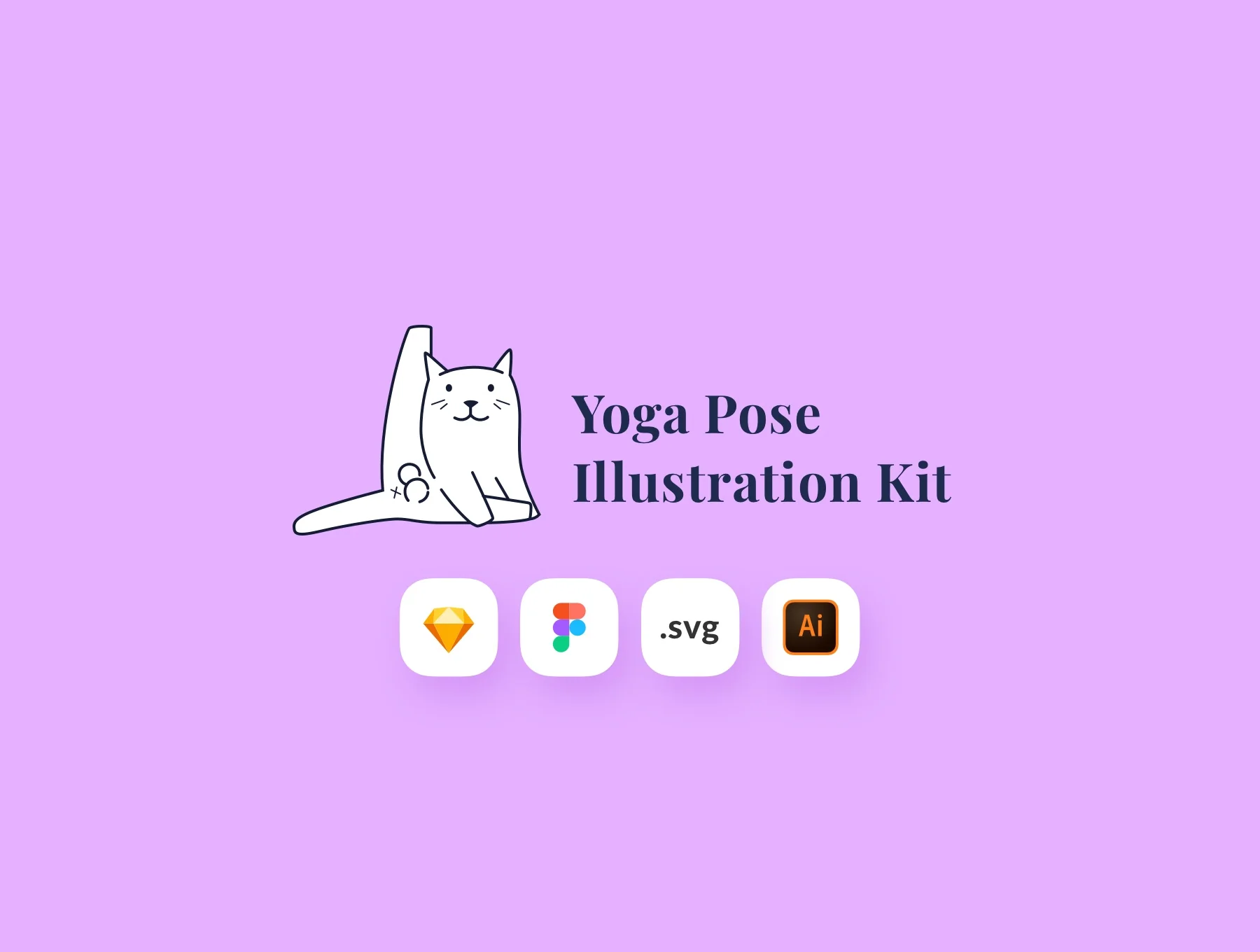 Yoga Pose Illustration Kit 6
