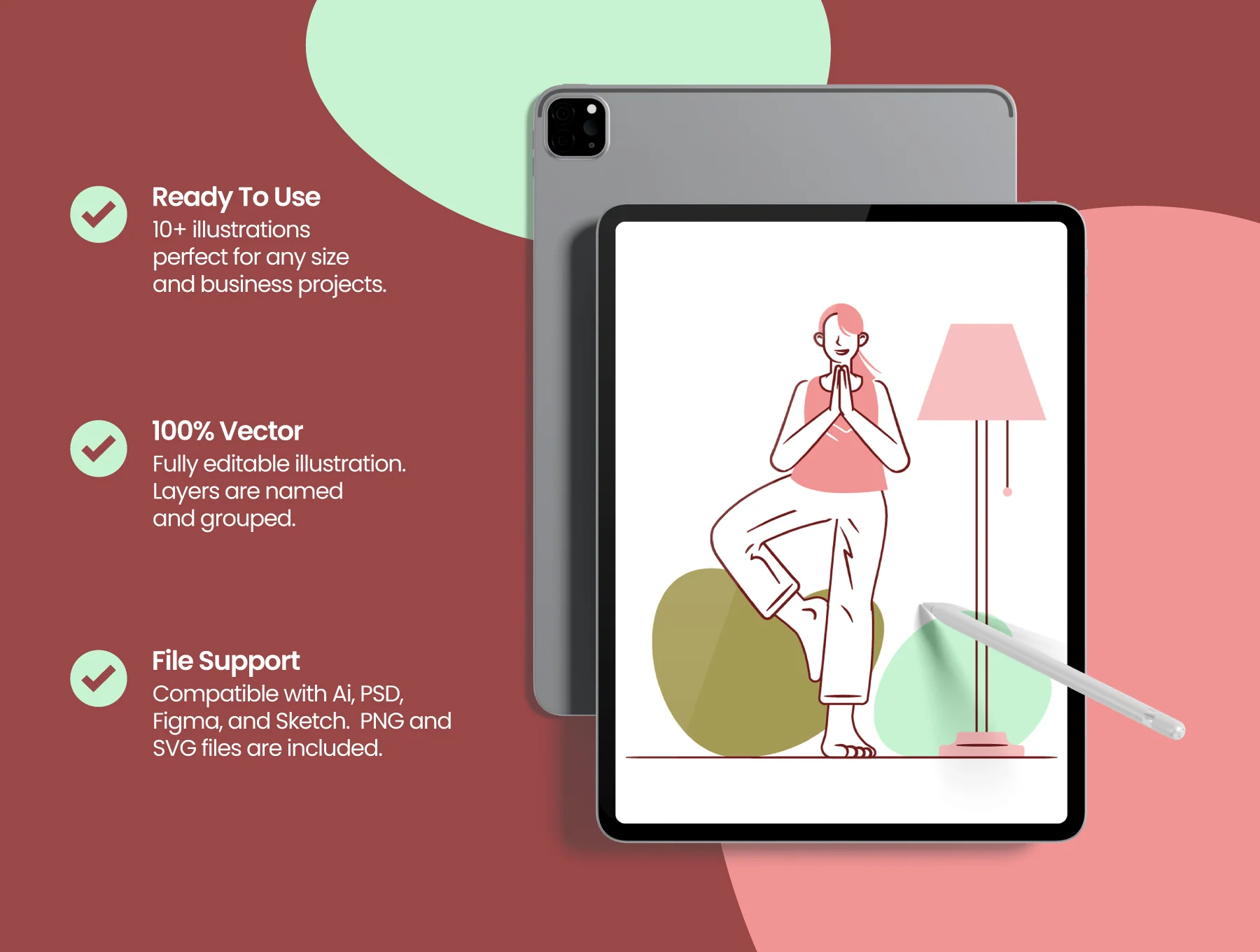 Yoga Poses Illustration Pack 2