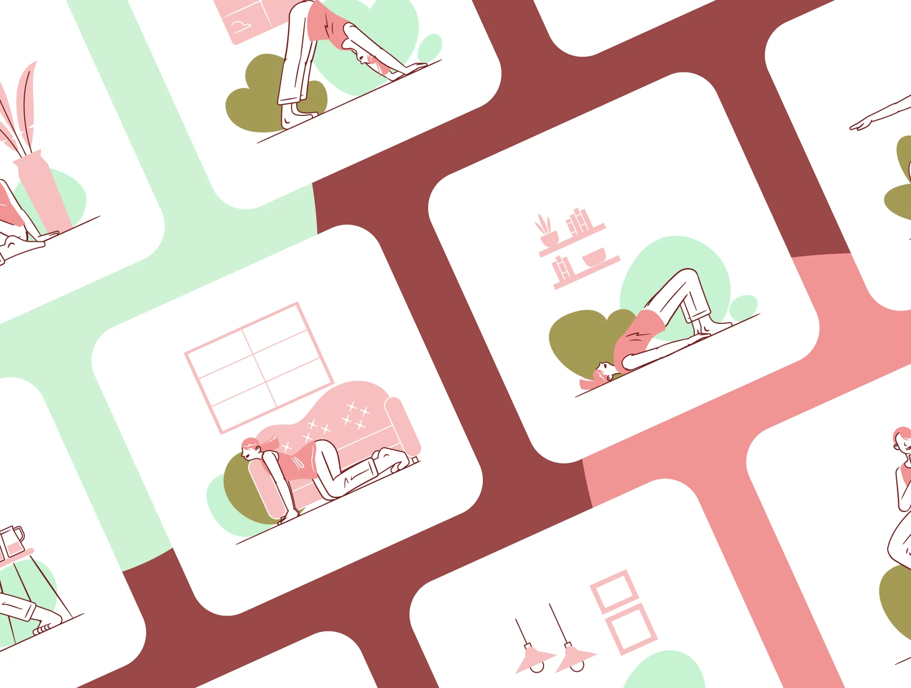 Yoga Poses Illustration Pack 6