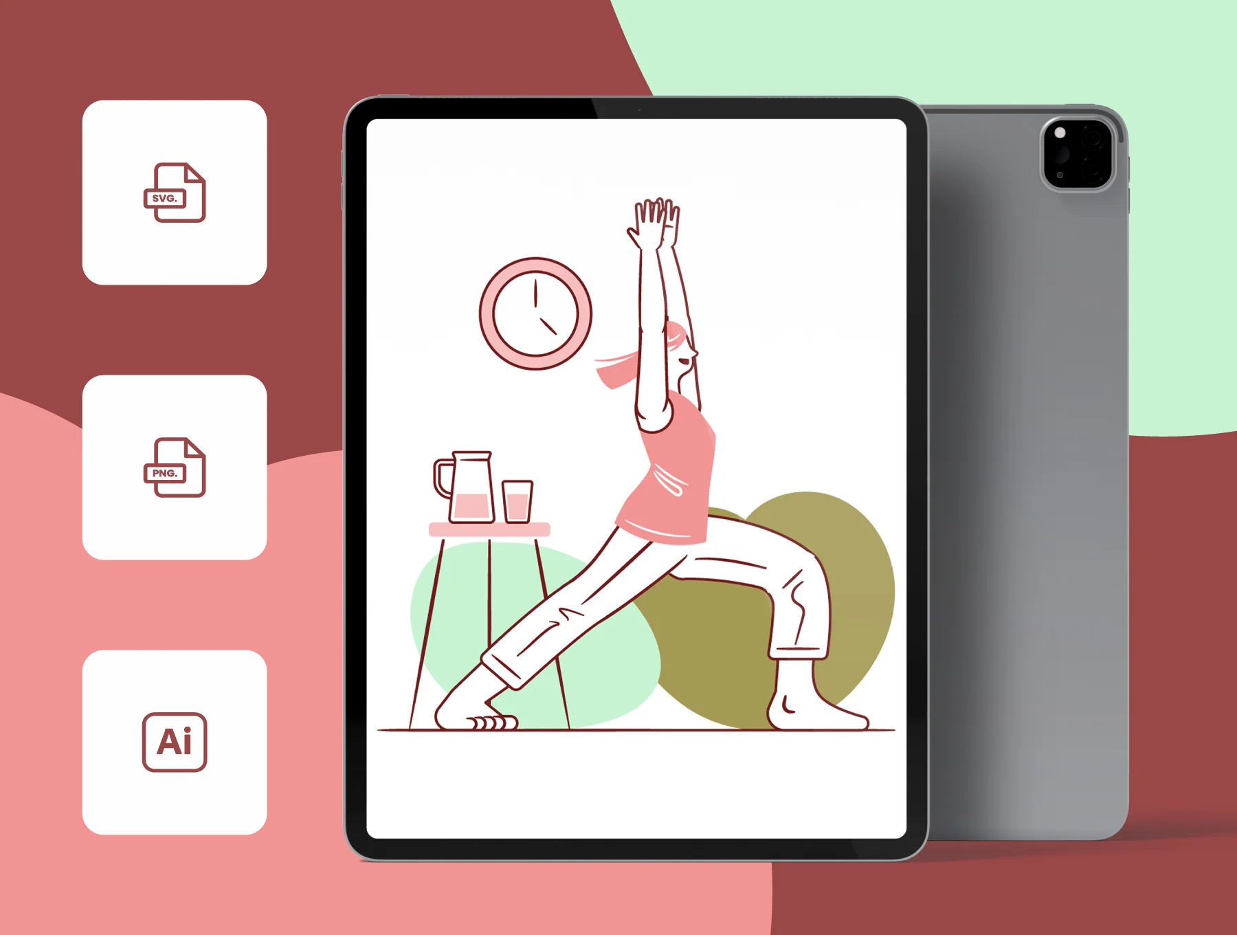Yoga Poses Illustration Pack 7