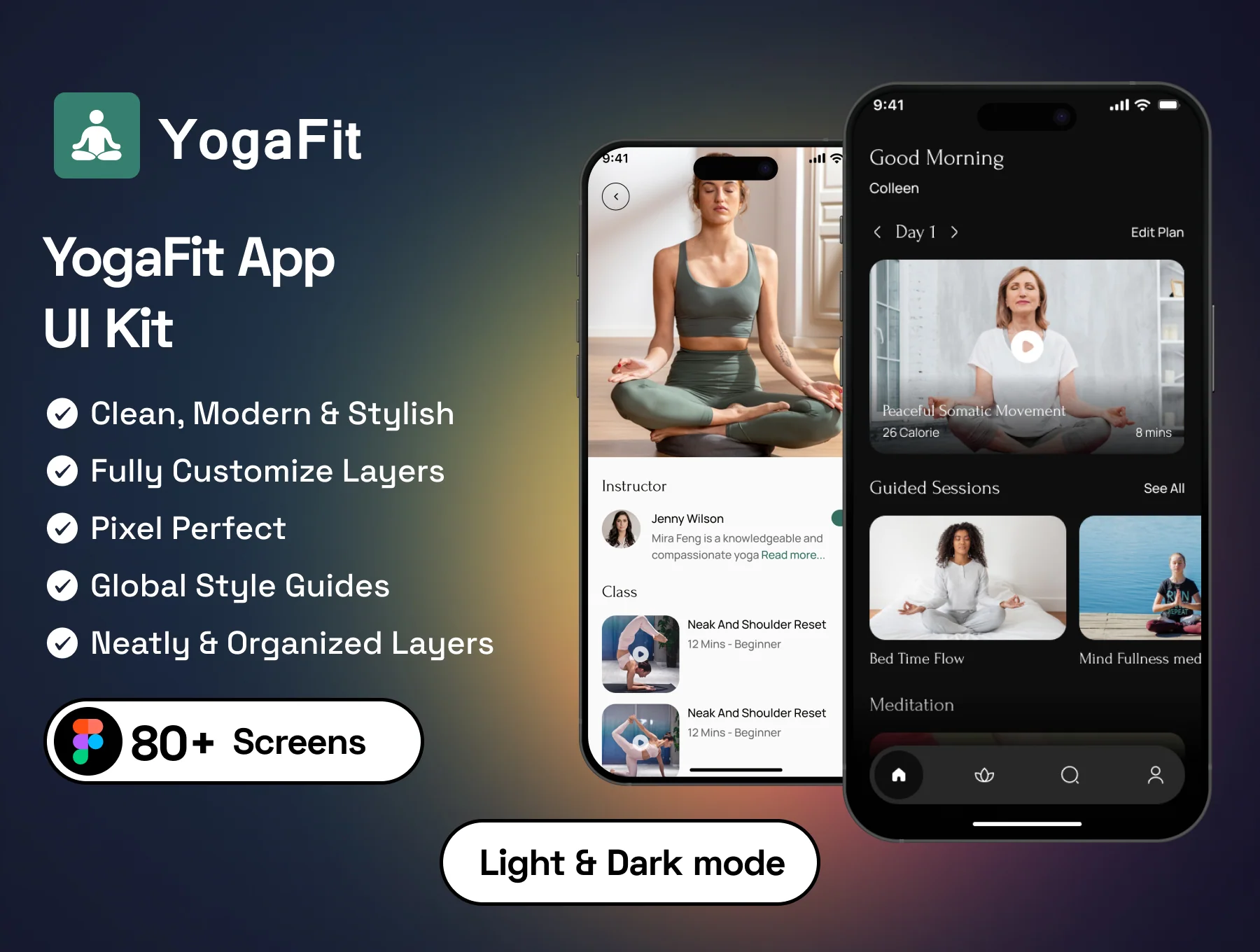 YogaFit App UI Kit