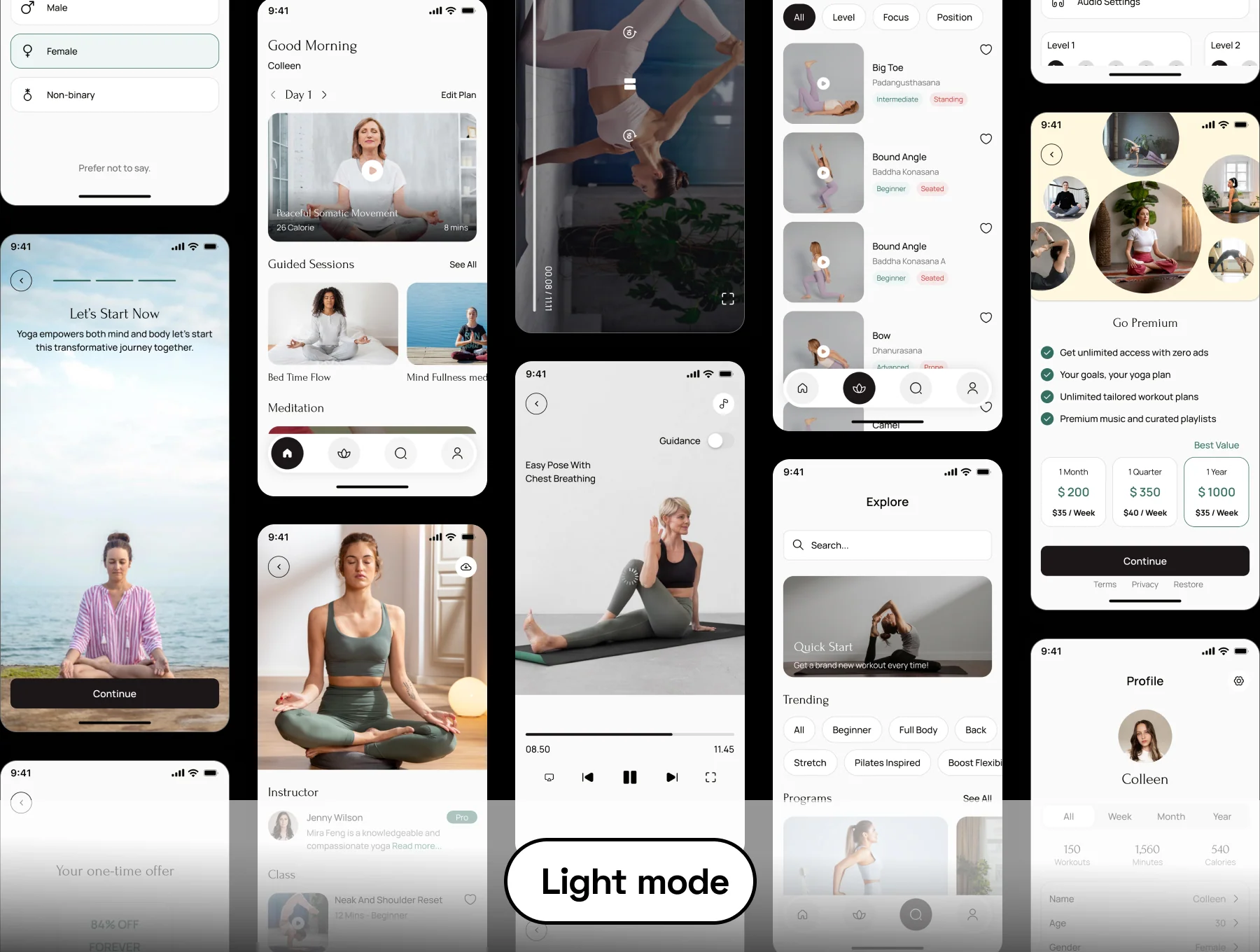 YogaFit App UI Kit 4