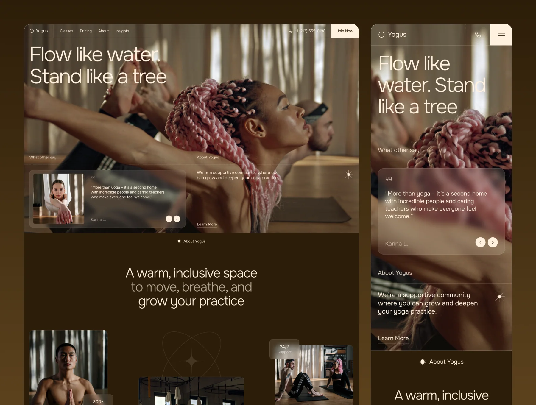 Yogus – Yoga Studio Website 3
