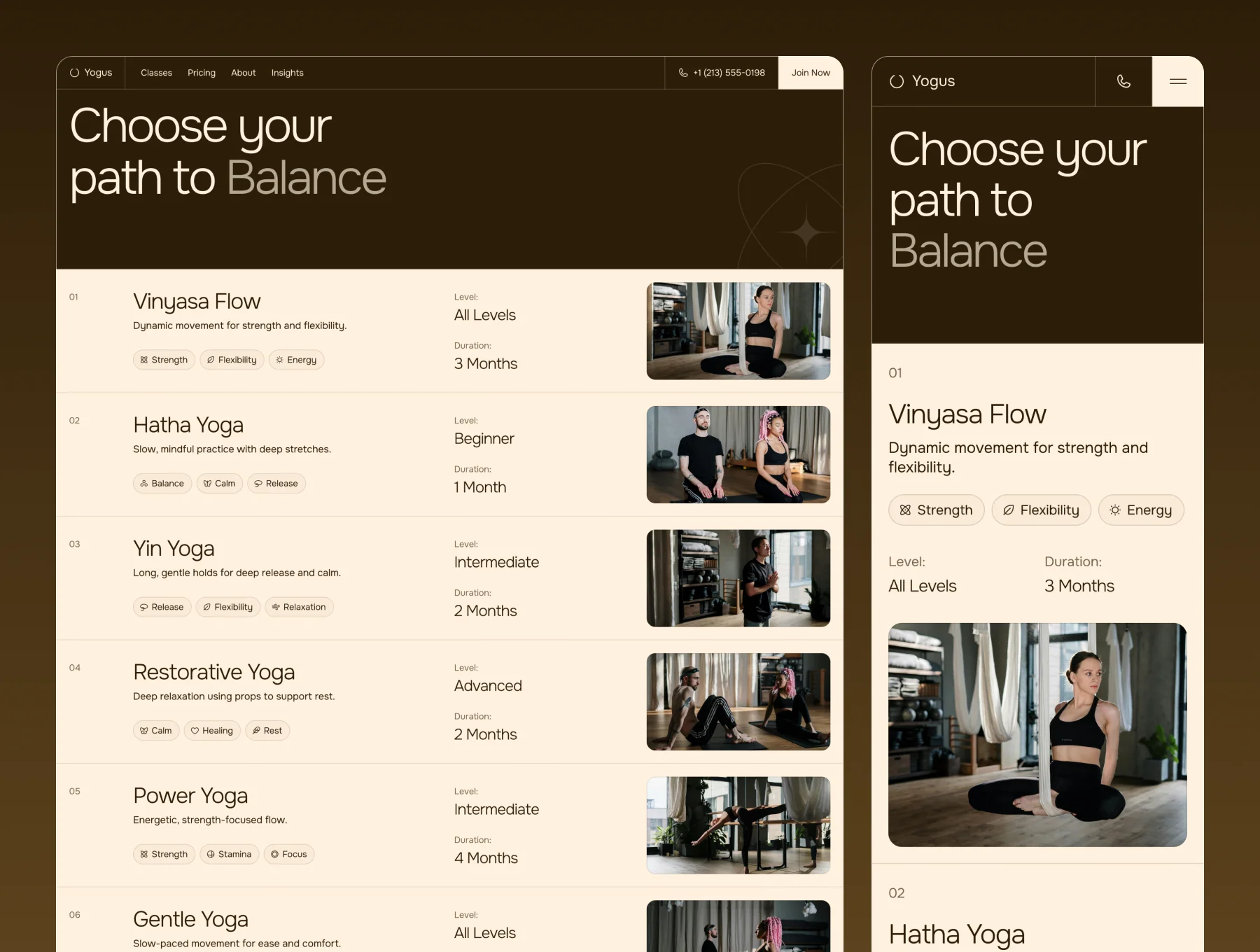 Yogus – Yoga Studio Website 4