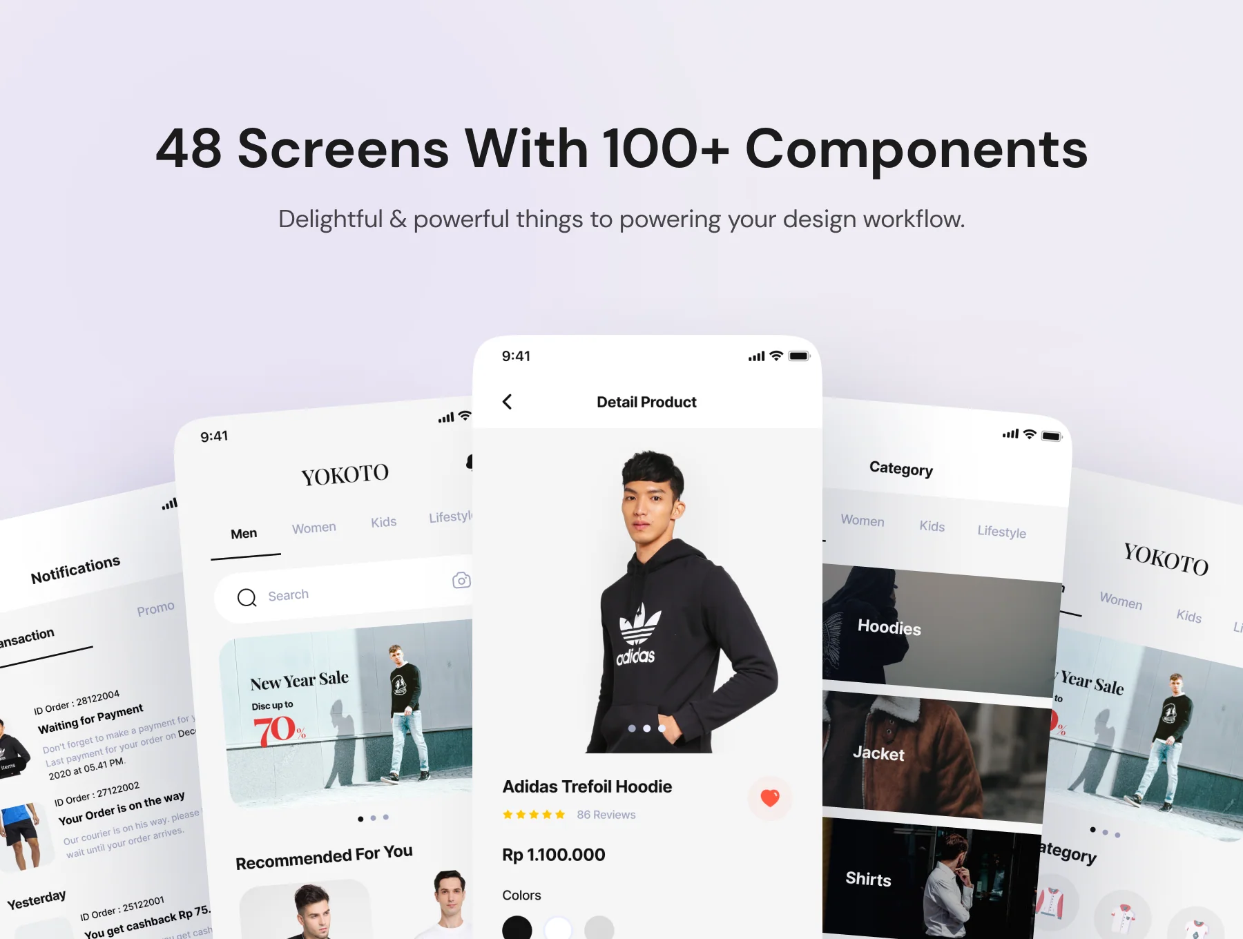 Yokoto - Fashion Clothing UI Kit 2