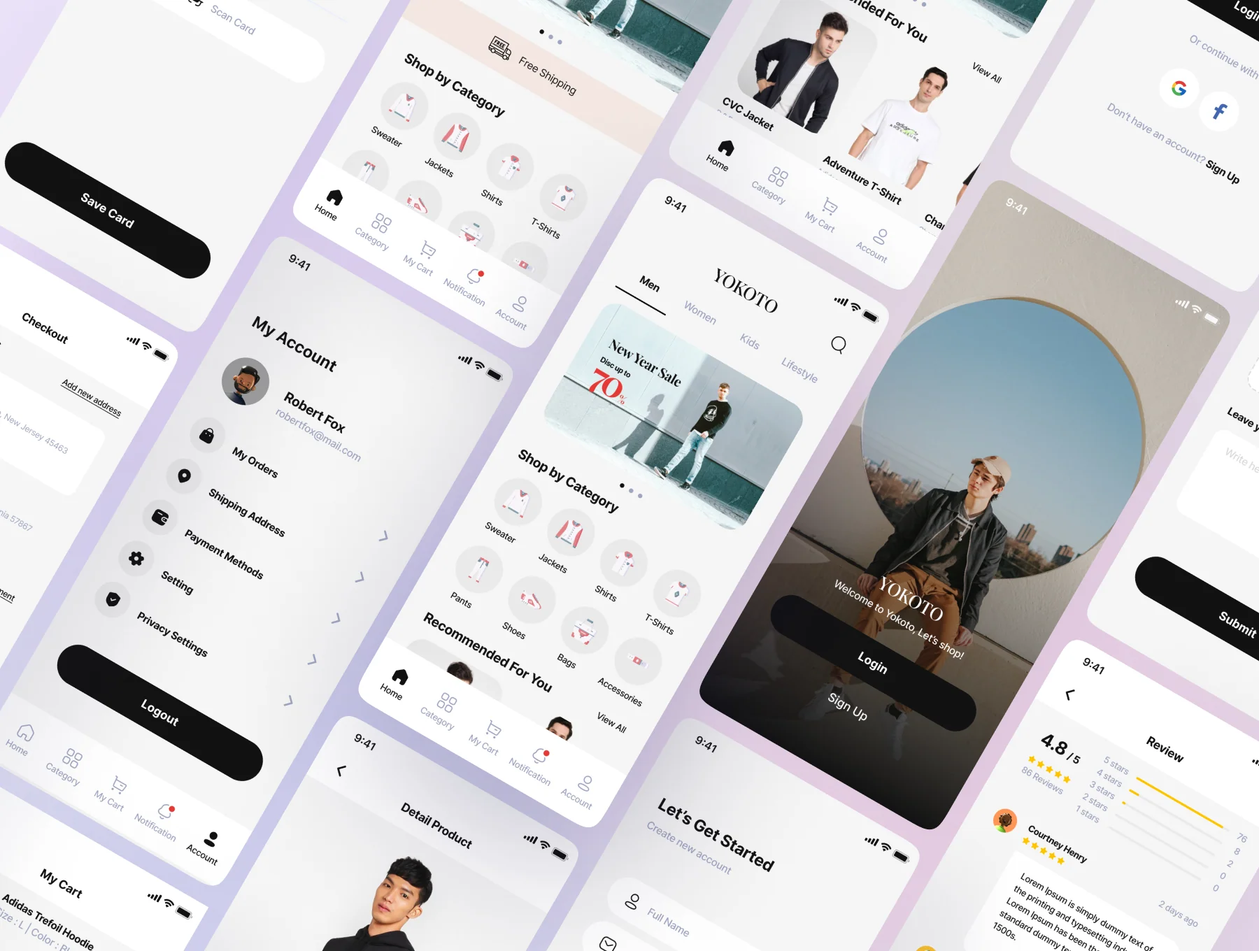 Yokoto - Fashion Clothing UI Kit 5