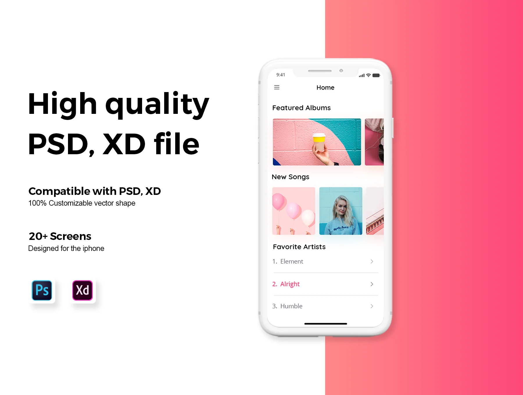 Yolo Multimedia Mobile App UI Kit 5