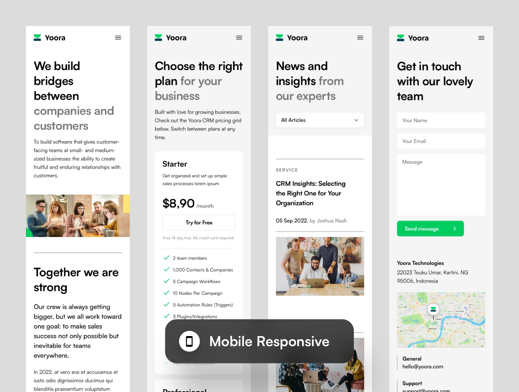 Yoora CMS Website Design Template 2