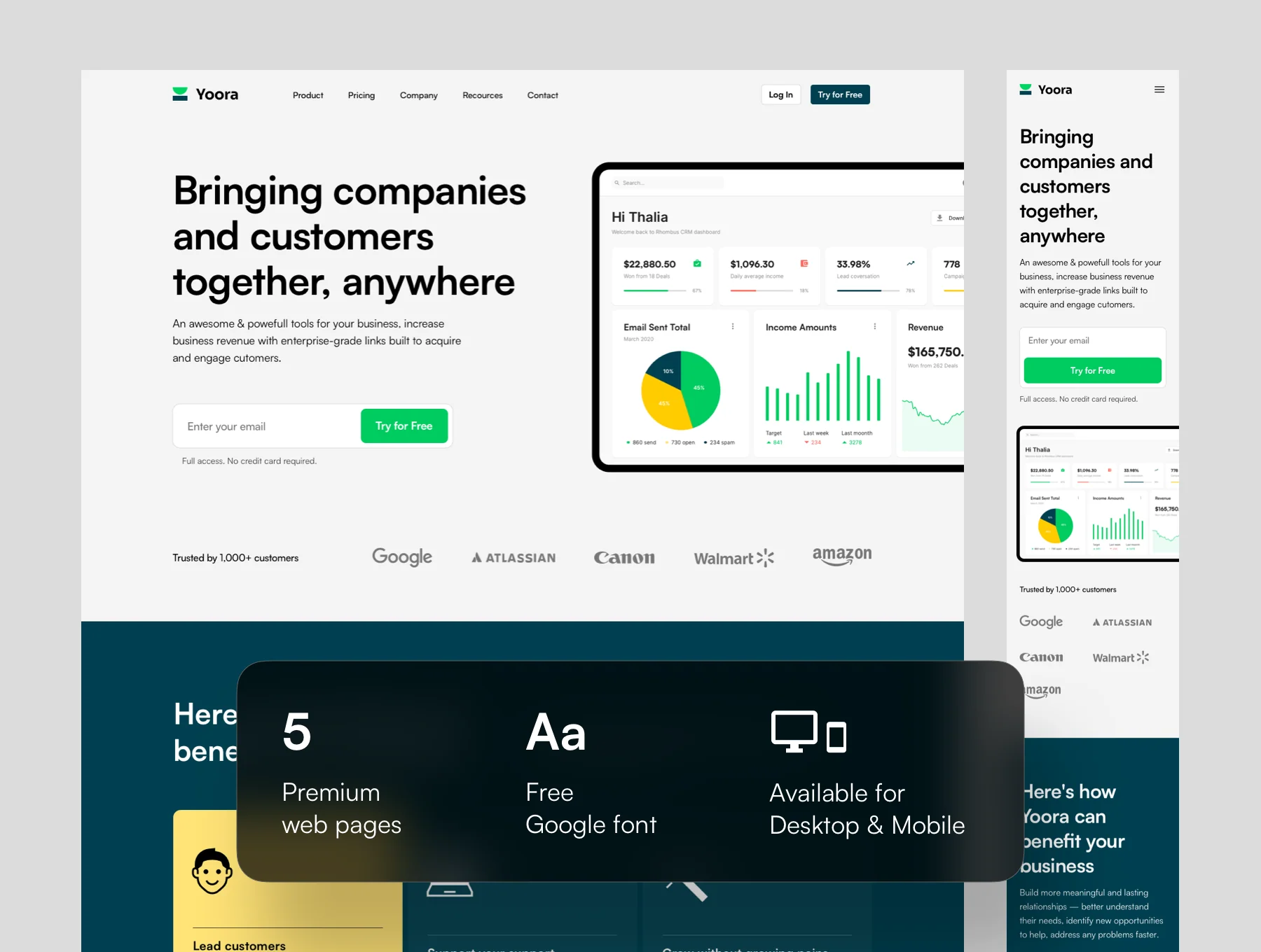 Yoora CMS Website Design Template 4