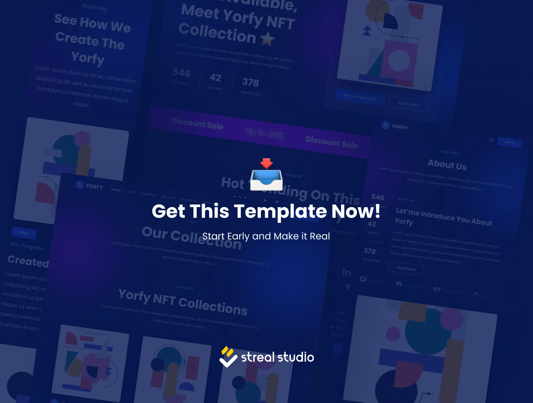 Yorfy NFT Portfolio Website UI Kit 6