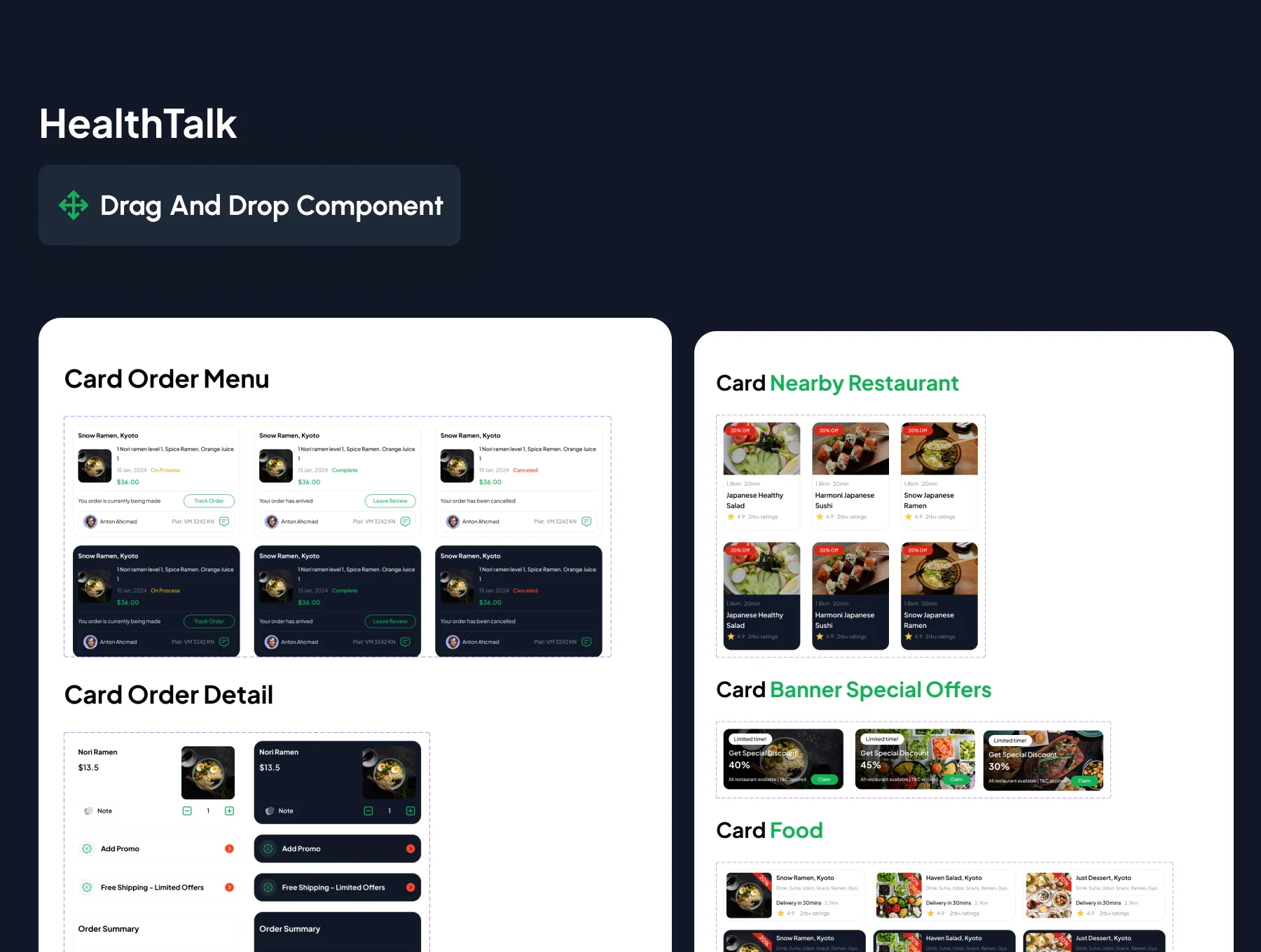 Yum Yum Jet - Food Delivery Mobile App UI Kit 4