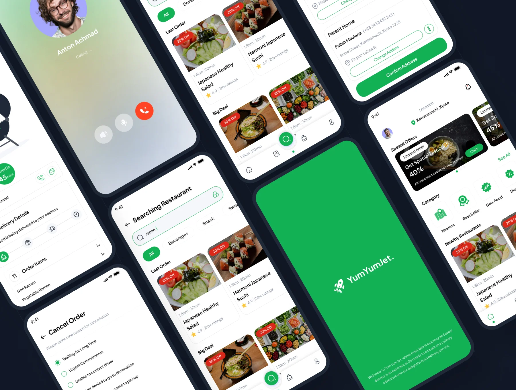 Yum Yum Jet - Food Delivery Mobile App UI Kit 5