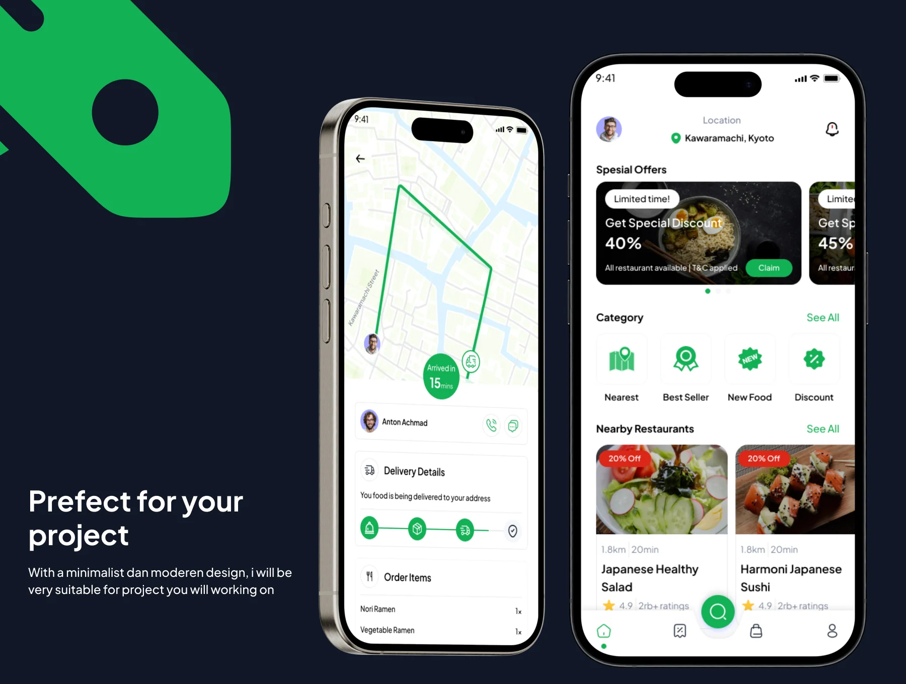 Yum Yum Jet - Food Delivery Mobile App UI Kit 7