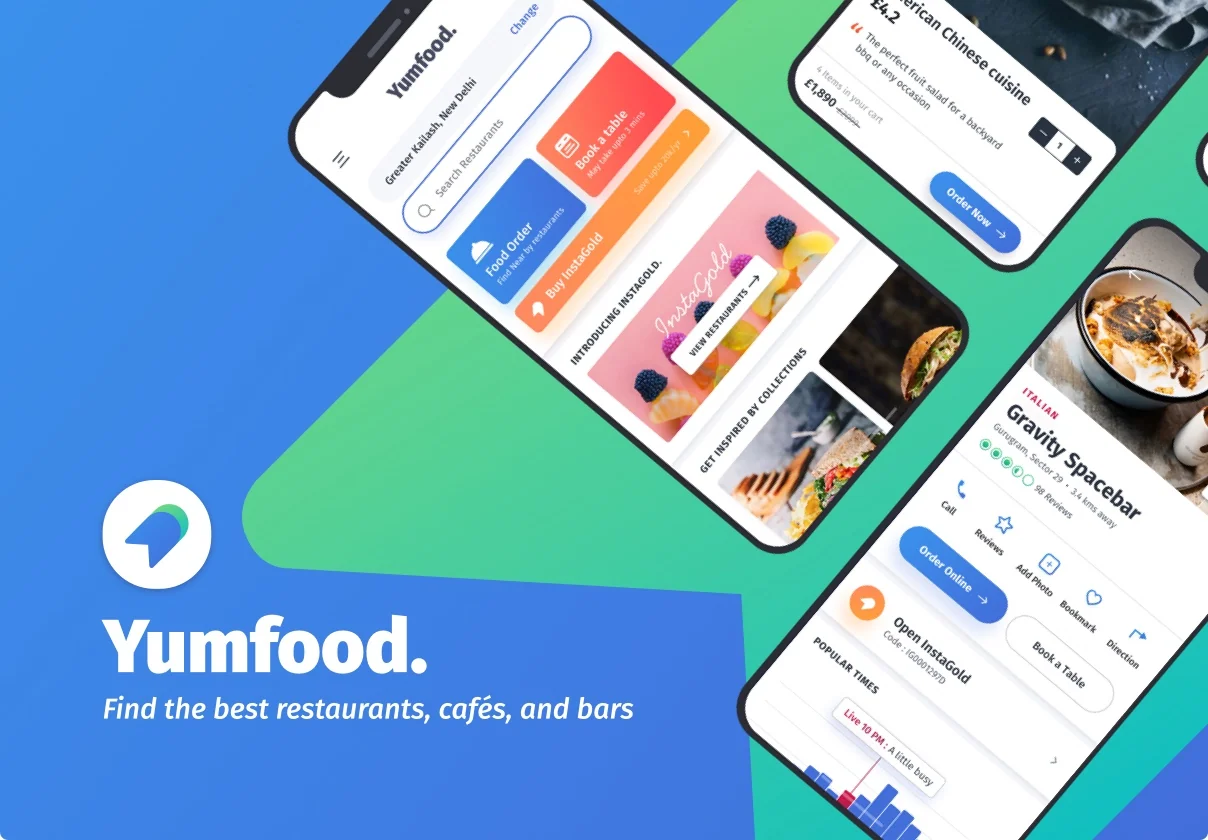 YumFood - Mobile App UI kit