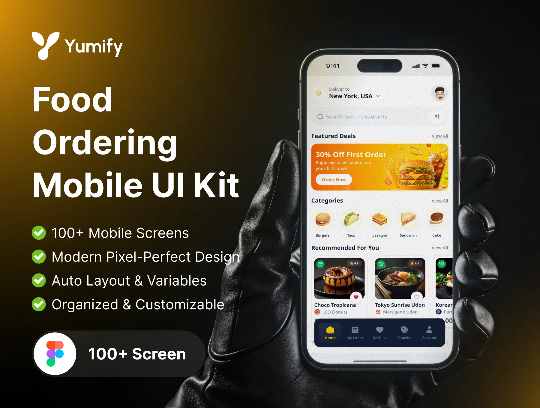 Yumify - Food Ordering Mobile UI Kit