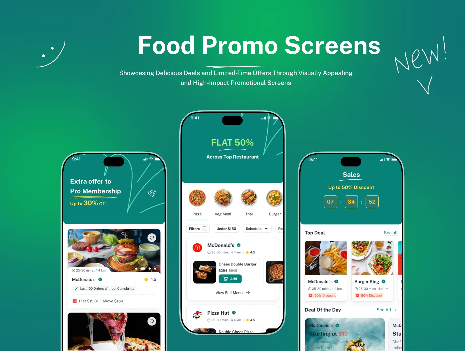 Yumly - Food Delivery Mobile App Figma UI Kits 6