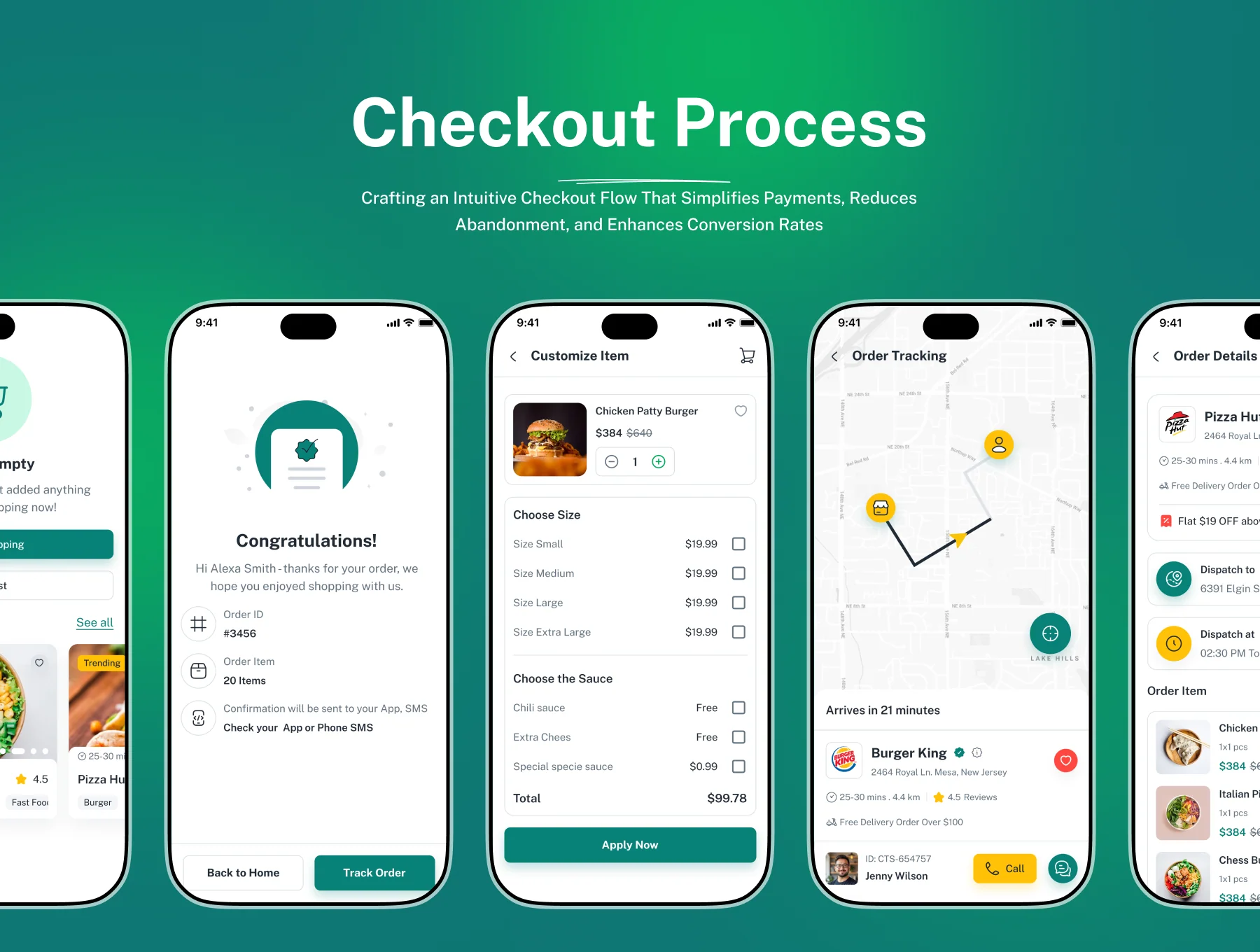 Yumly - Food Delivery Mobile App Figma UI Kits 7