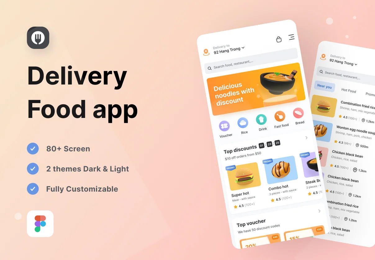 Yummy! - Delivery Food App : iOS Ui Kit