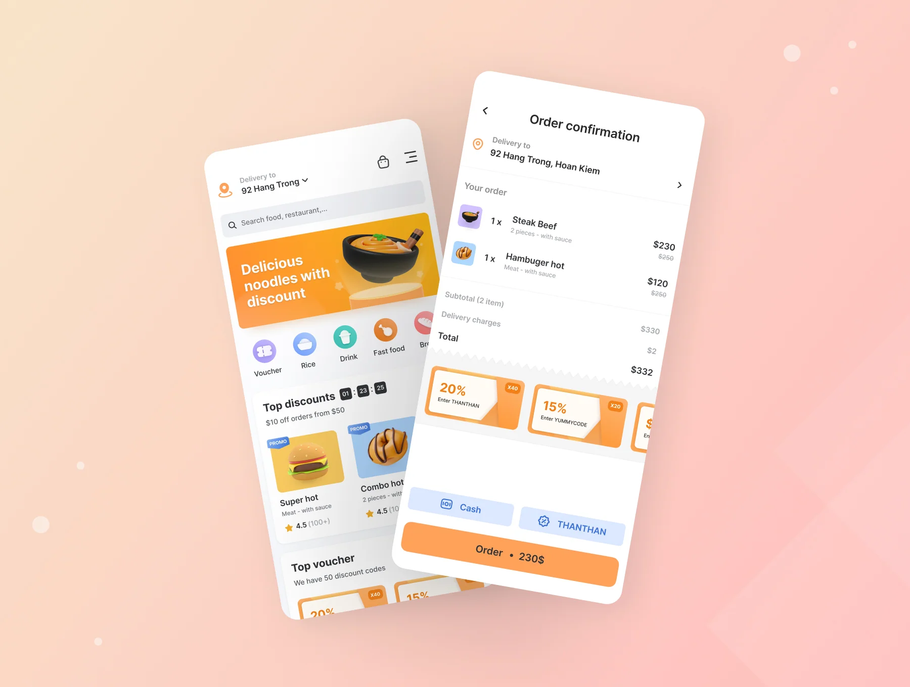 Yummy! - Delivery Food App  : iOS Ui Kit 4