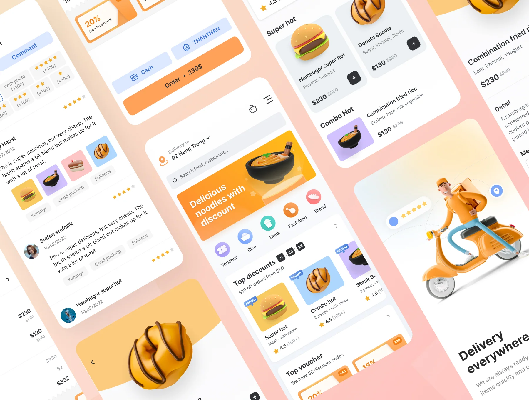 Yummy! - Delivery Food App  : iOS Ui Kit 6