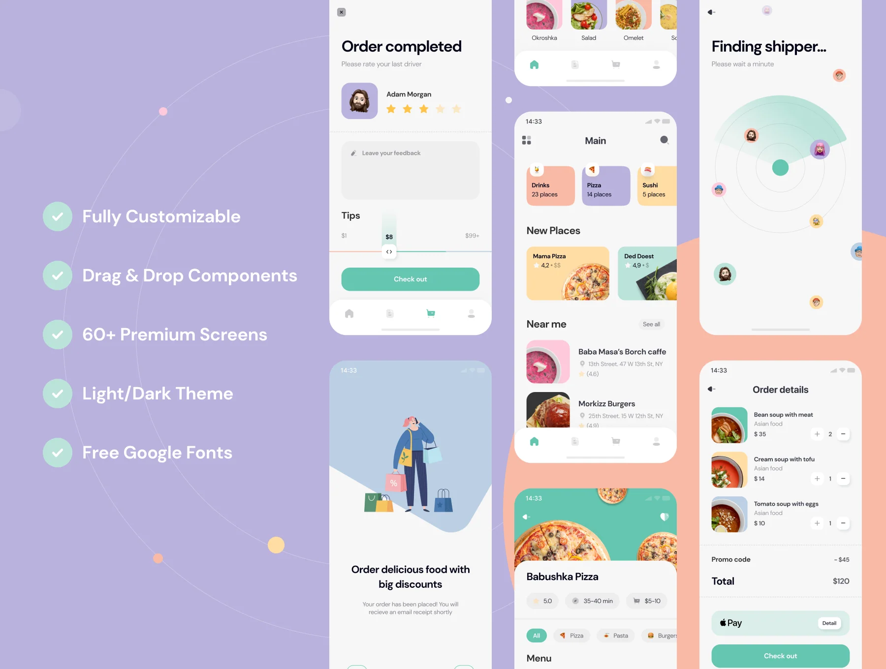 Yummyz - Food Delivery UI Kit 🍔 2