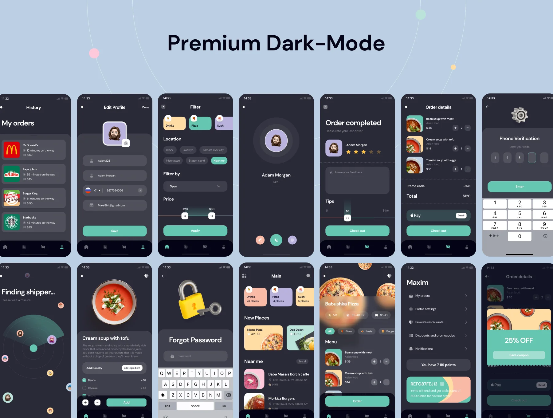 Yummyz - Food Delivery UI Kit 🍔 3