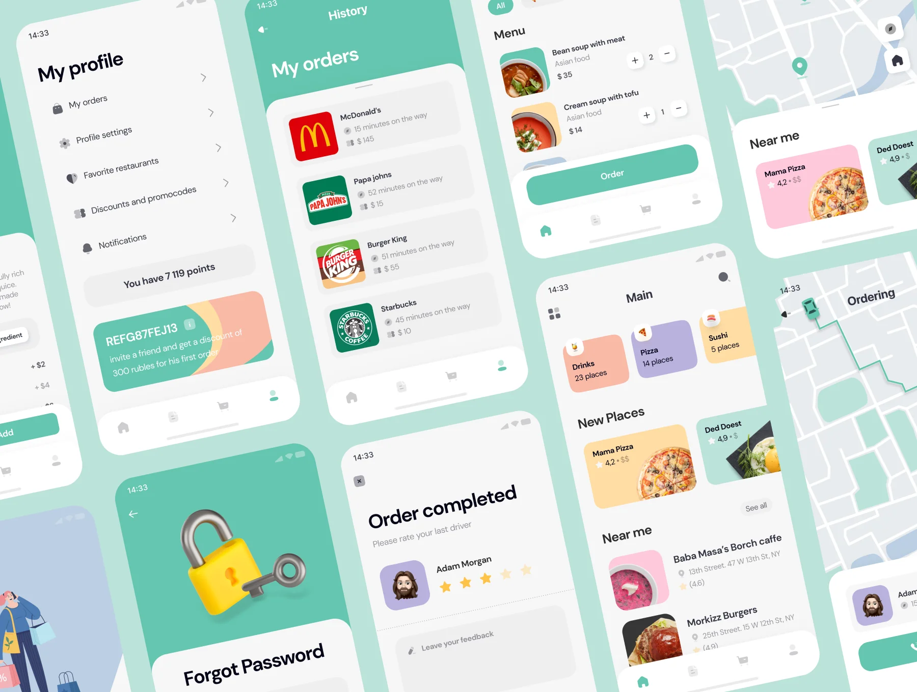 Yummyz - Food Delivery UI Kit 🍔 5