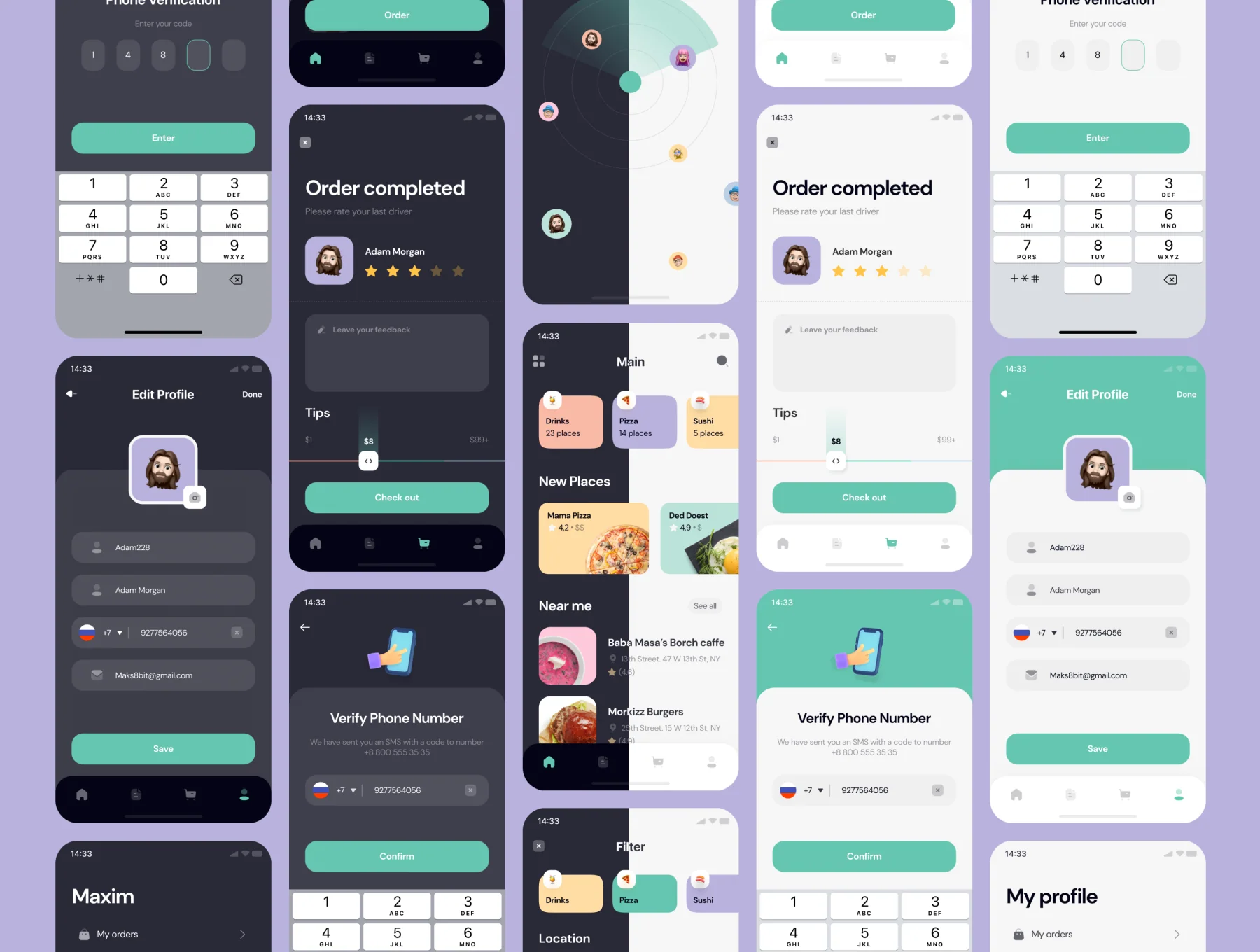 Yummyz - Food Delivery UI Kit 🍔 6