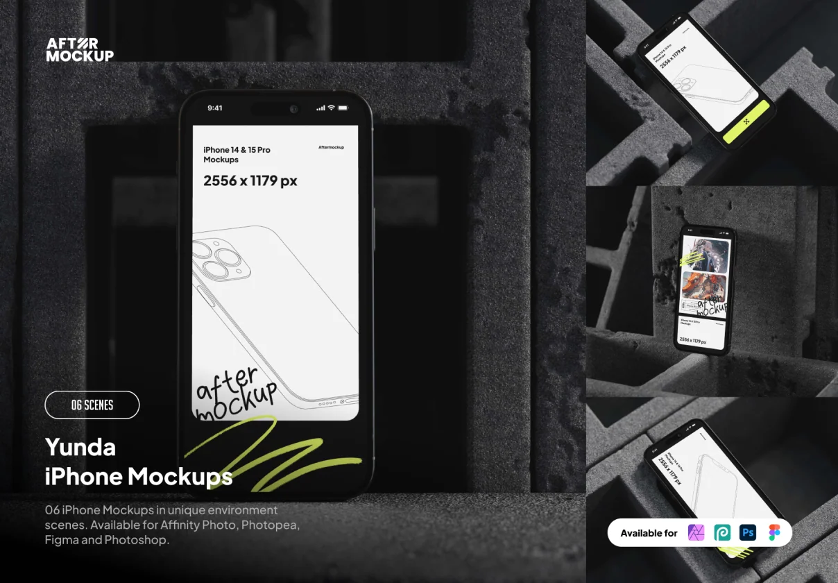 Yunda iPhone Mockups